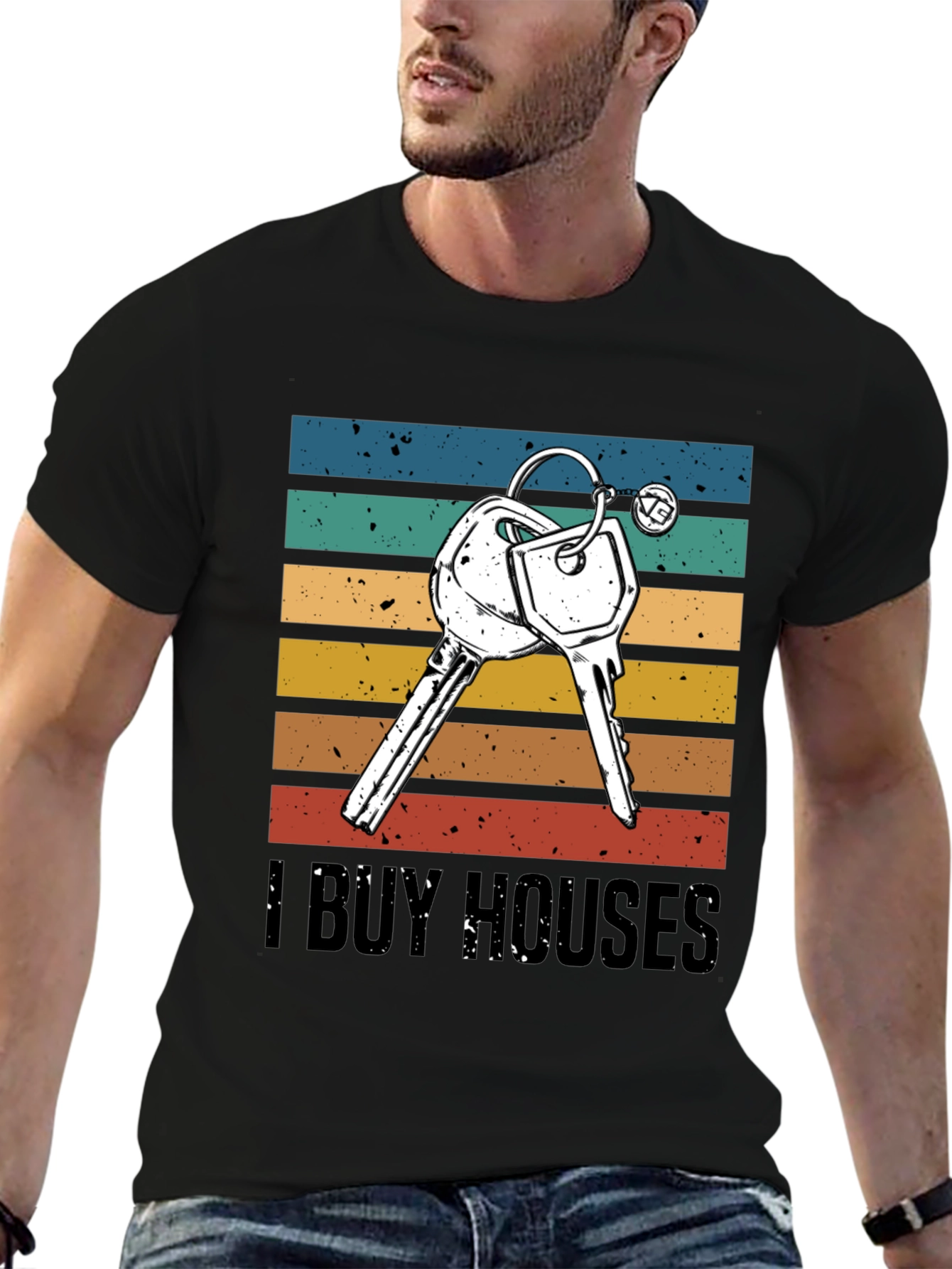 I Buy Houses T-Shirt - Retro Style