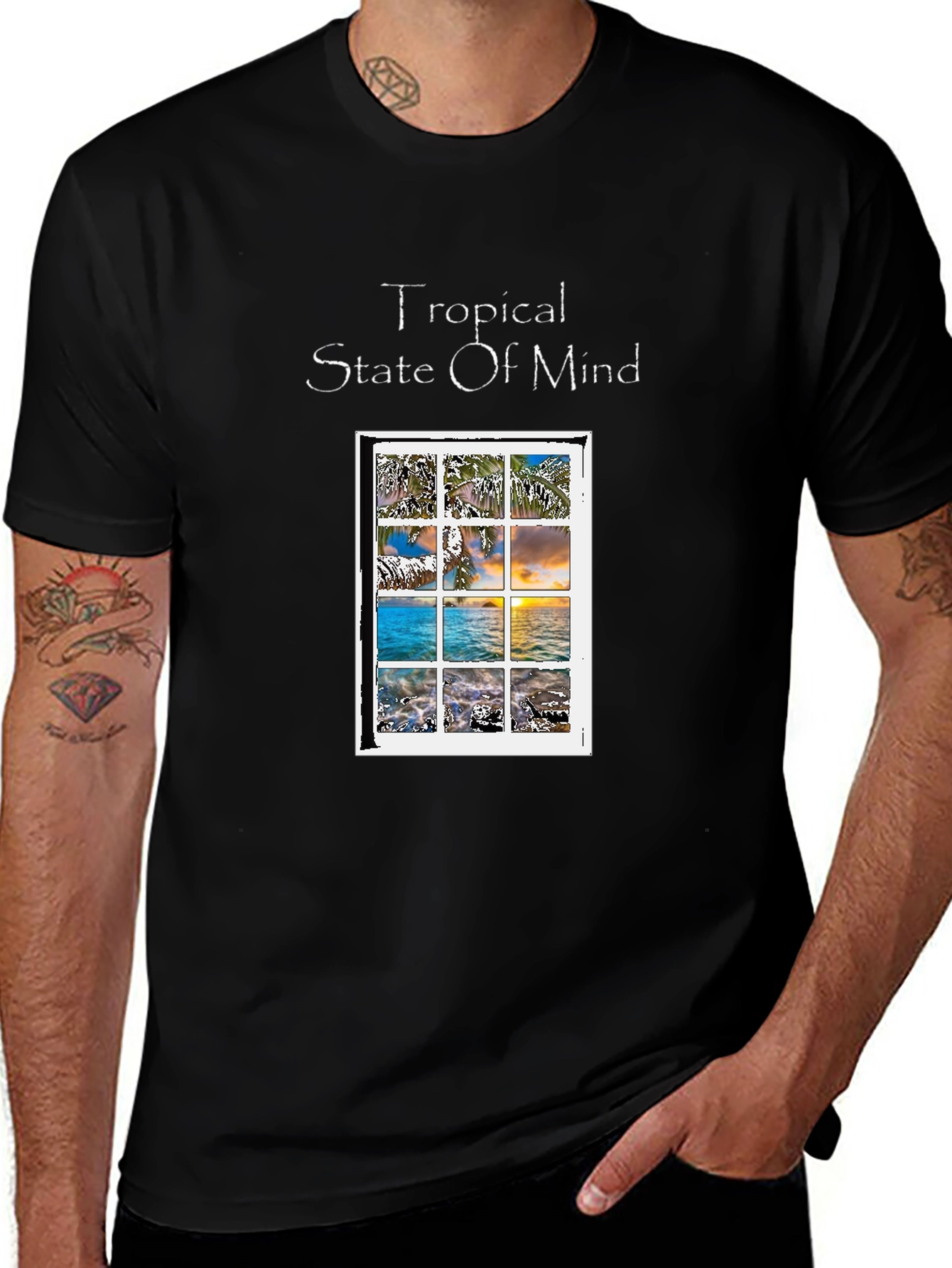 Tropical State of Mind Graphic T-Shirt