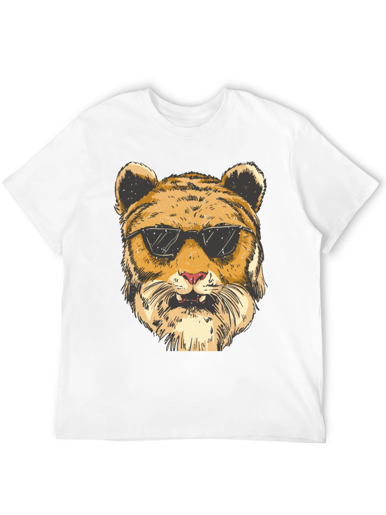 Cool Tiger Graphic Black T-Shirt