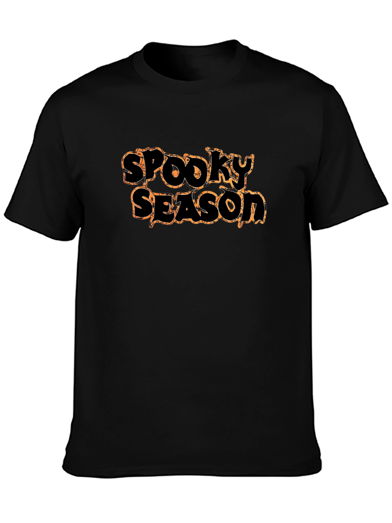 Spooky Season Black Graphic Tee - Halloween Apparel