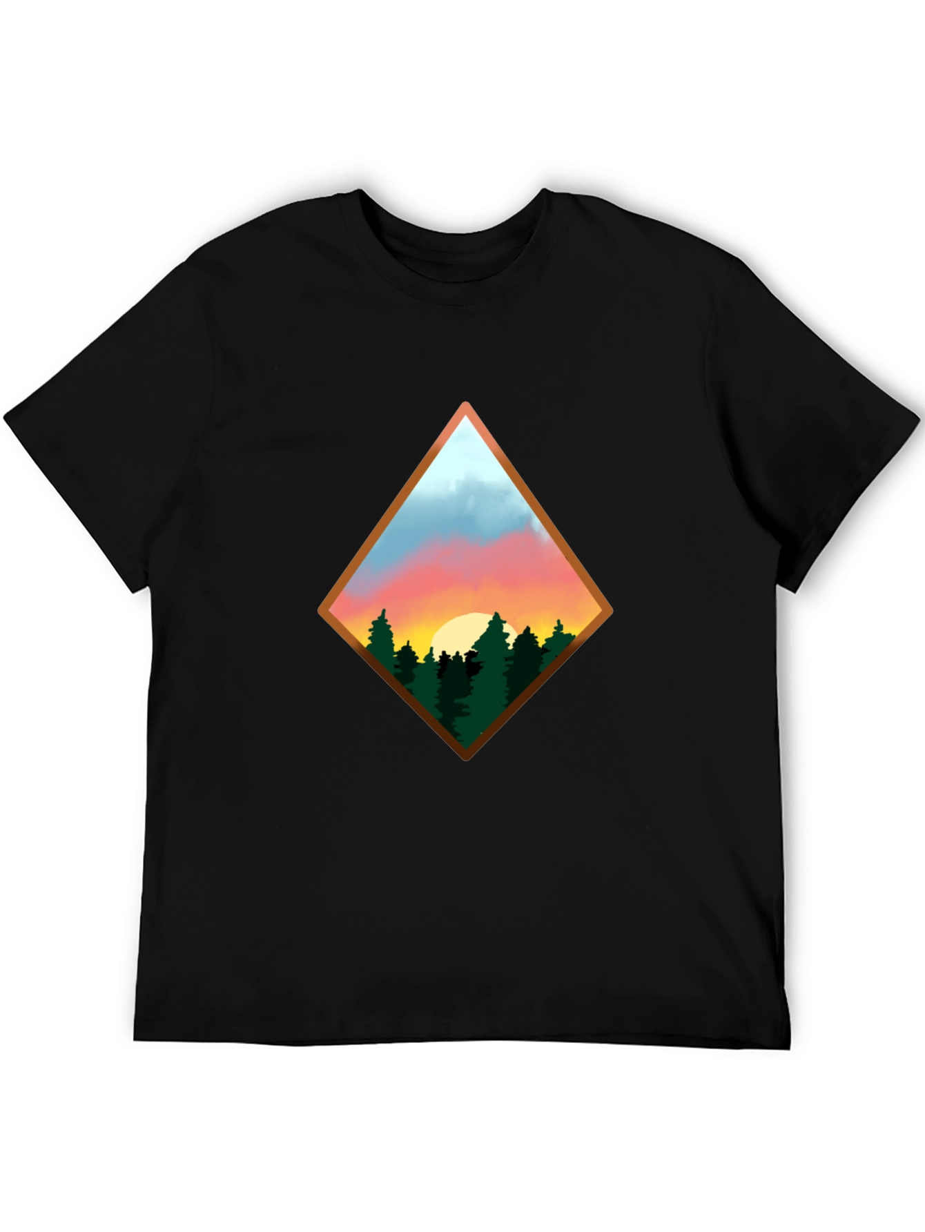 Diamond Sunset Graphic Tee - Nature Lovers T-Shirt