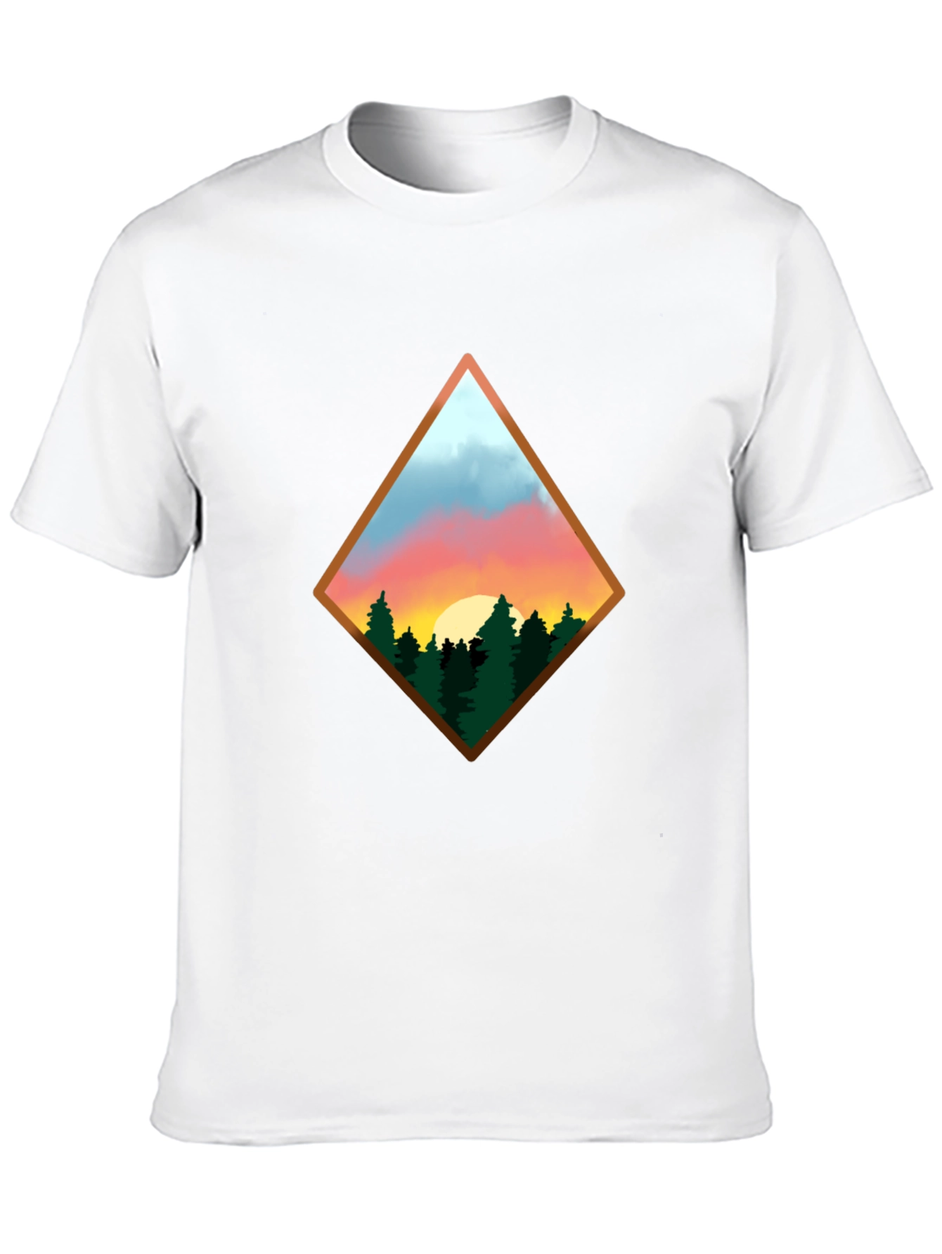 Diamond Sunset Graphic Tee - Nature Lovers T-Shirt
