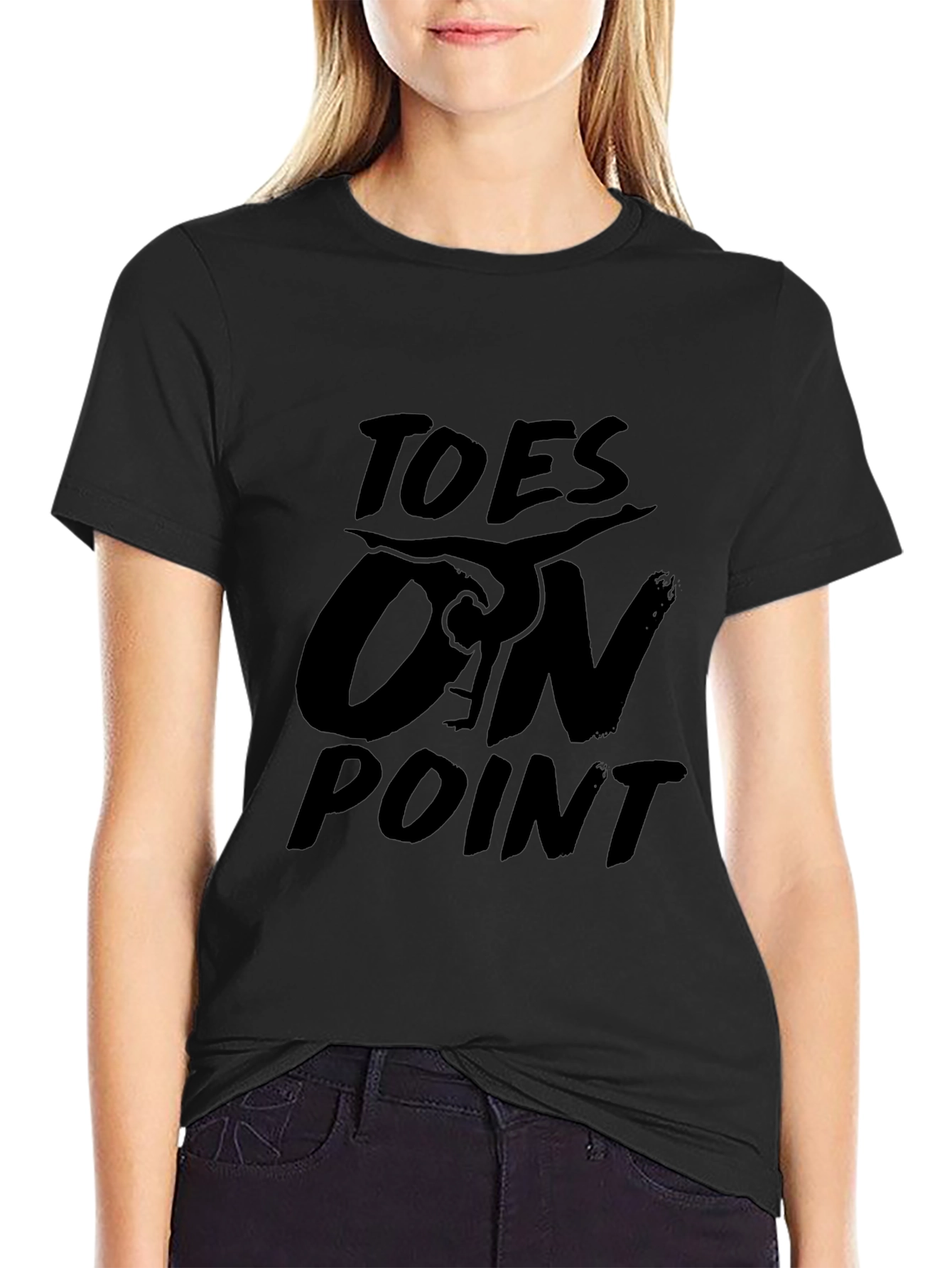Toes On Point Graphic Tee - Gymnastics T-Shirt