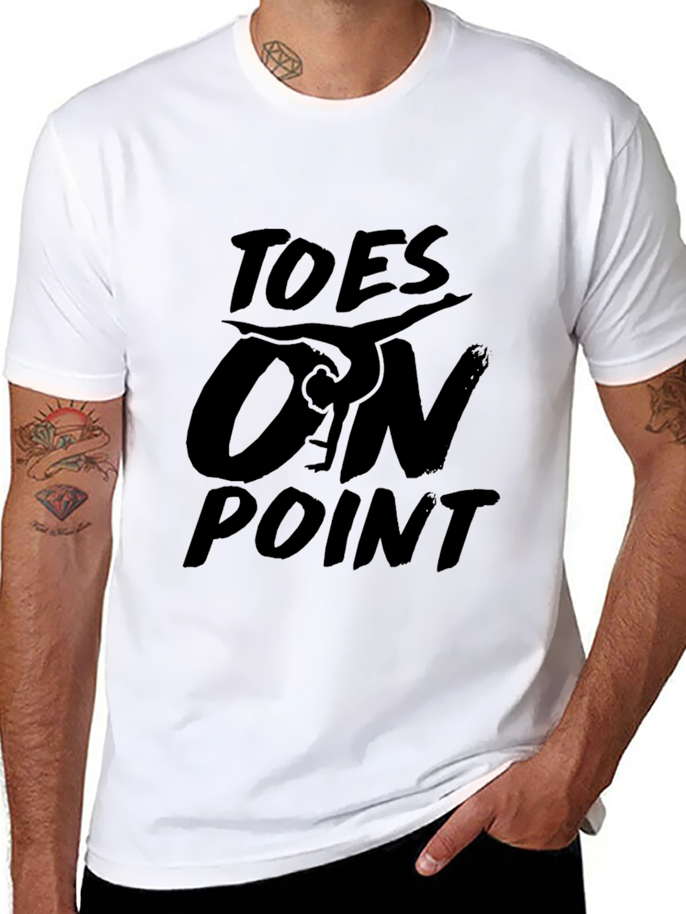 Toes On Point Graphic Tee - Gymnastics T-Shirt