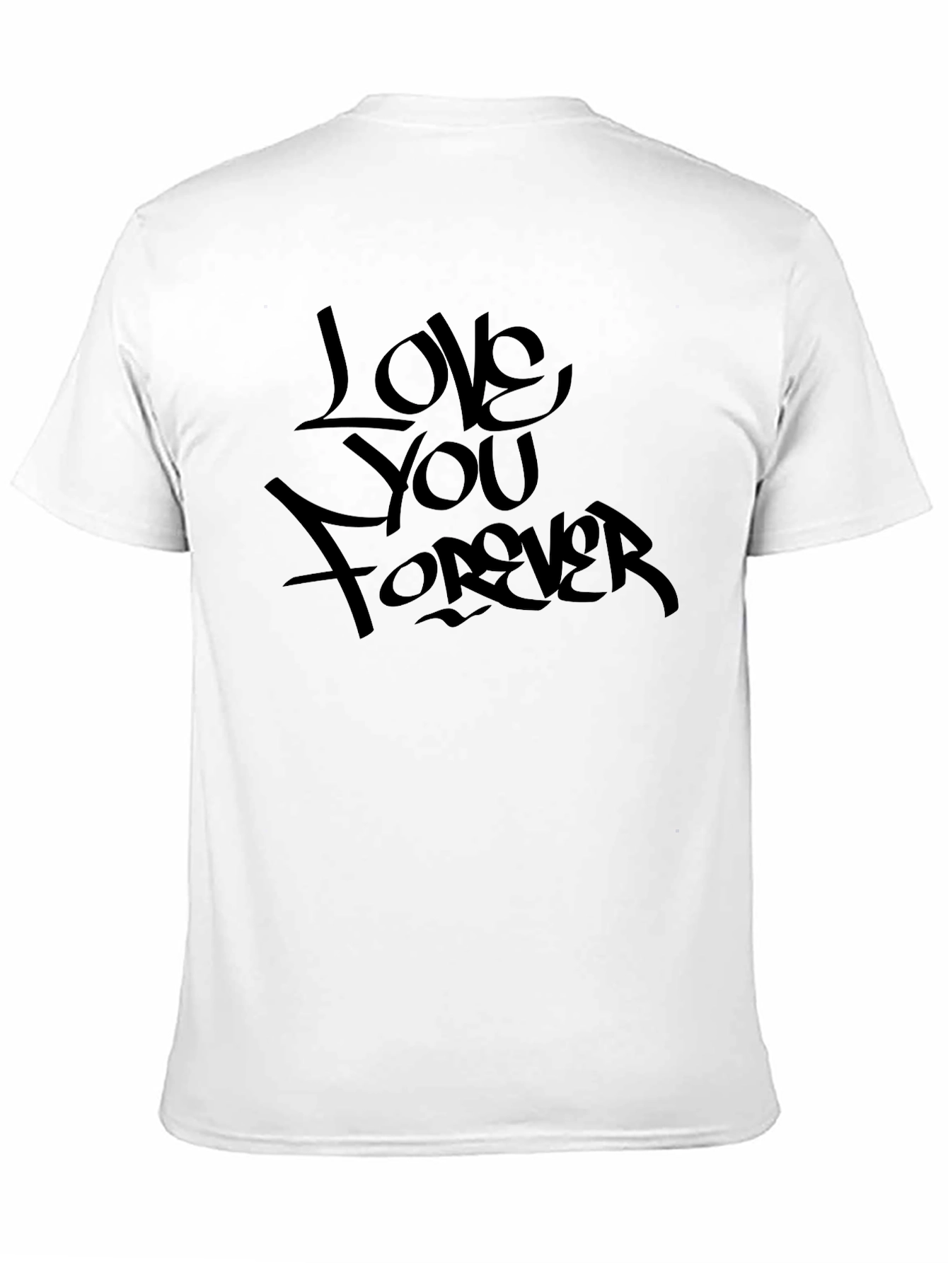Love You Forever Black Graphic T-Shirt