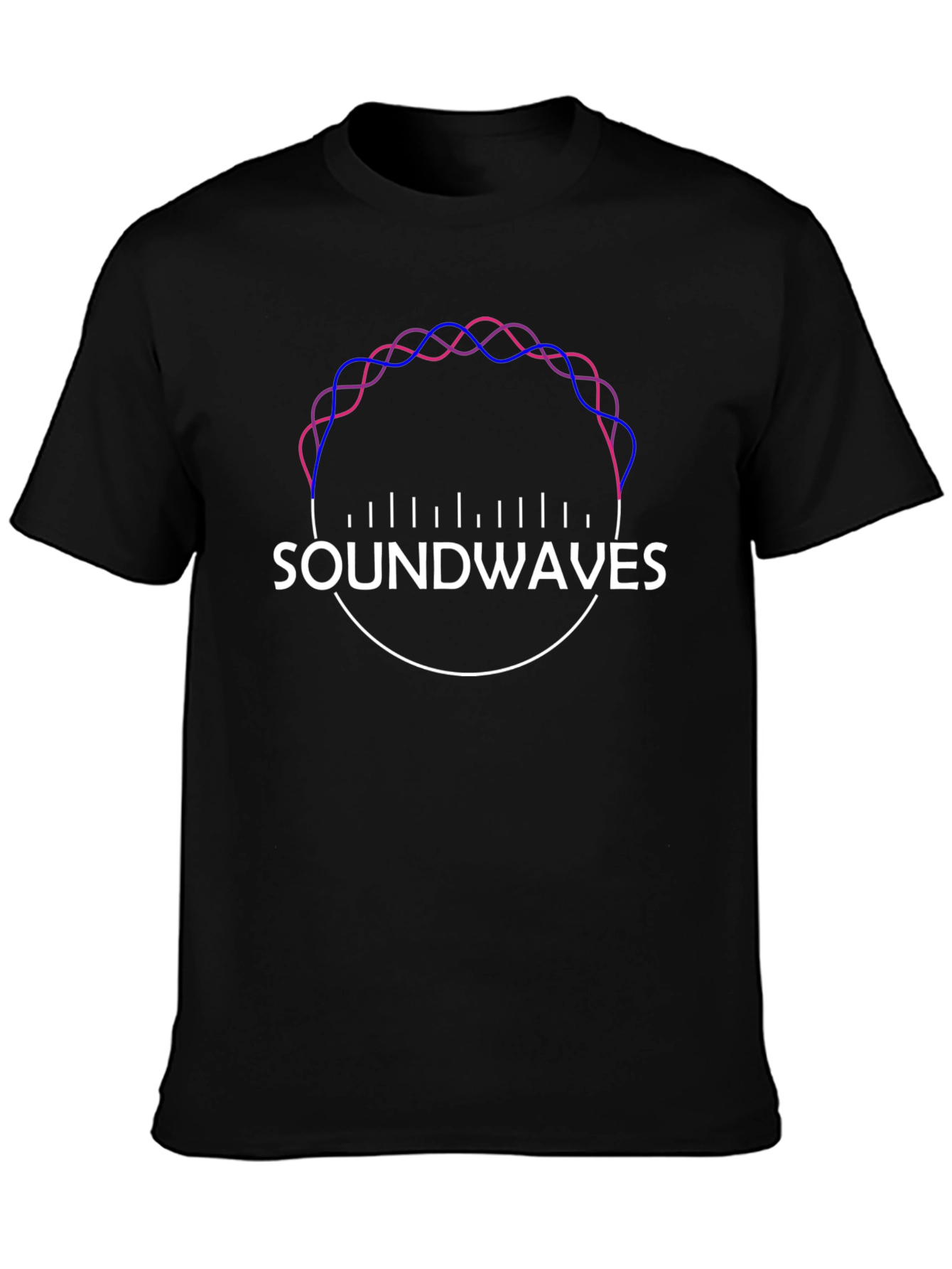 Soundwaves Graphic Tee - Modern Music Inspired Design
