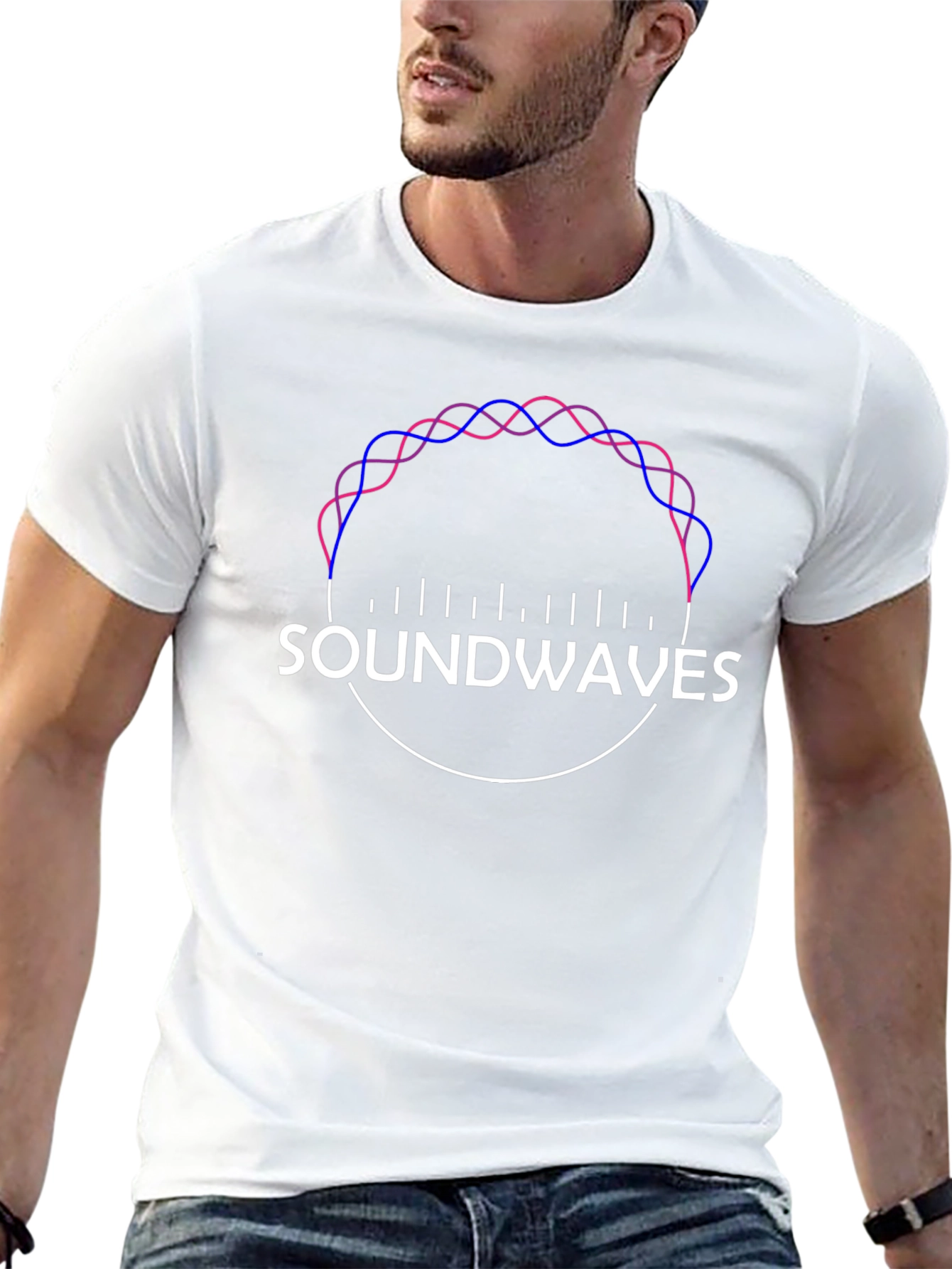 Soundwaves Graphic Tee - Modern Music Inspired Design