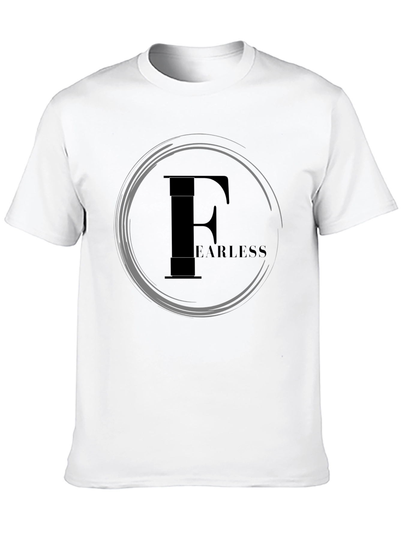 Fearless Graphic Print Black T-Shirt