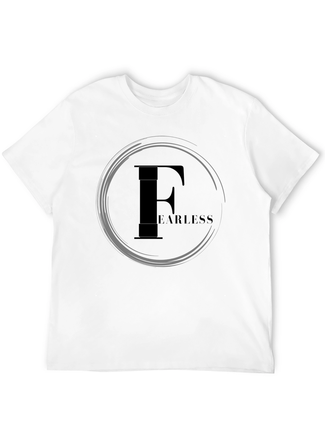 Fearless Graphic Print Black T-Shirt