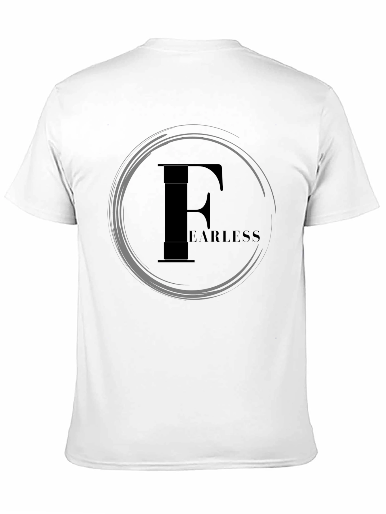 Fearless Graphic Print Black T-Shirt
