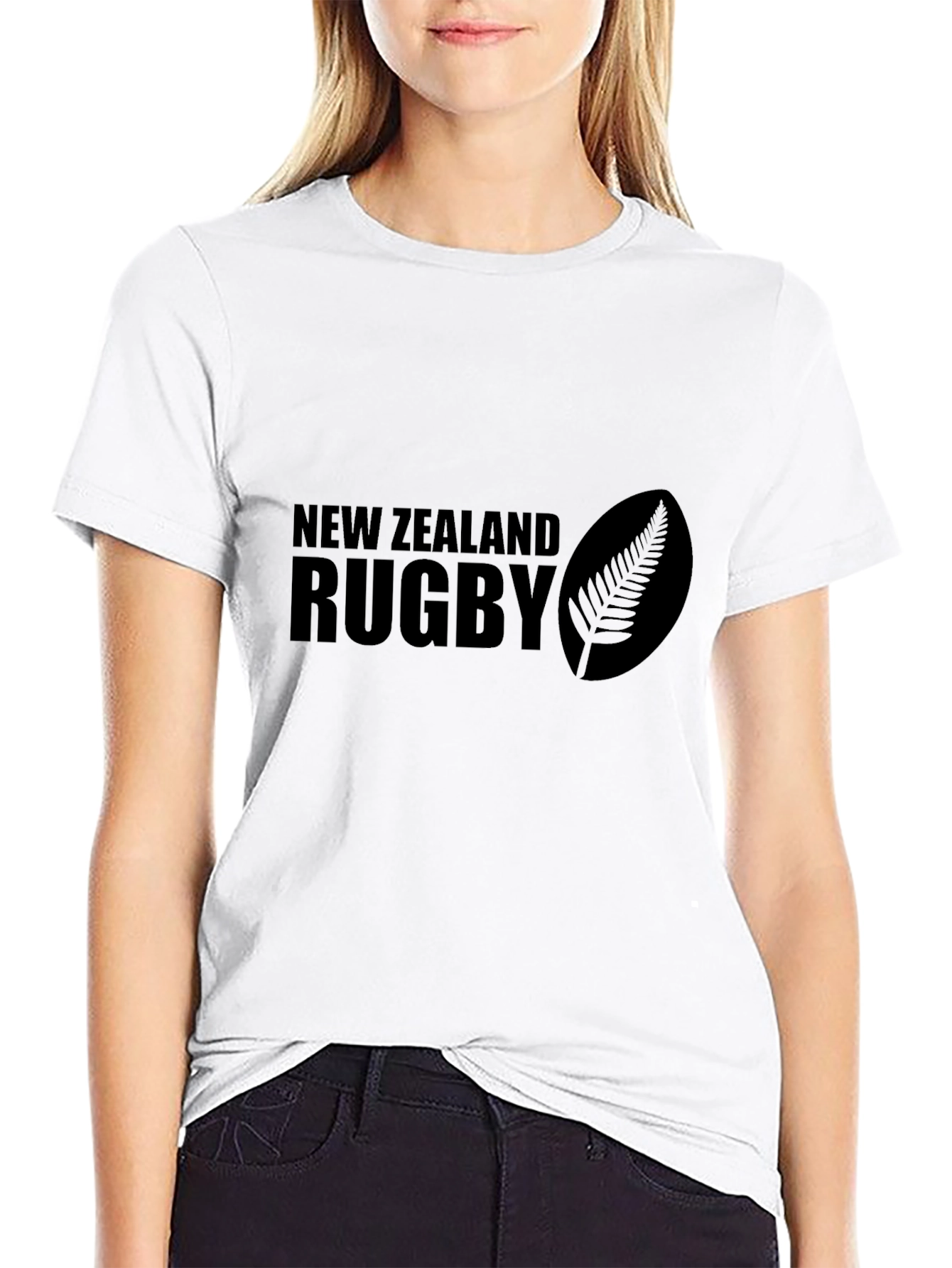 New Zealand Rugby Graphic Black T-Shirt