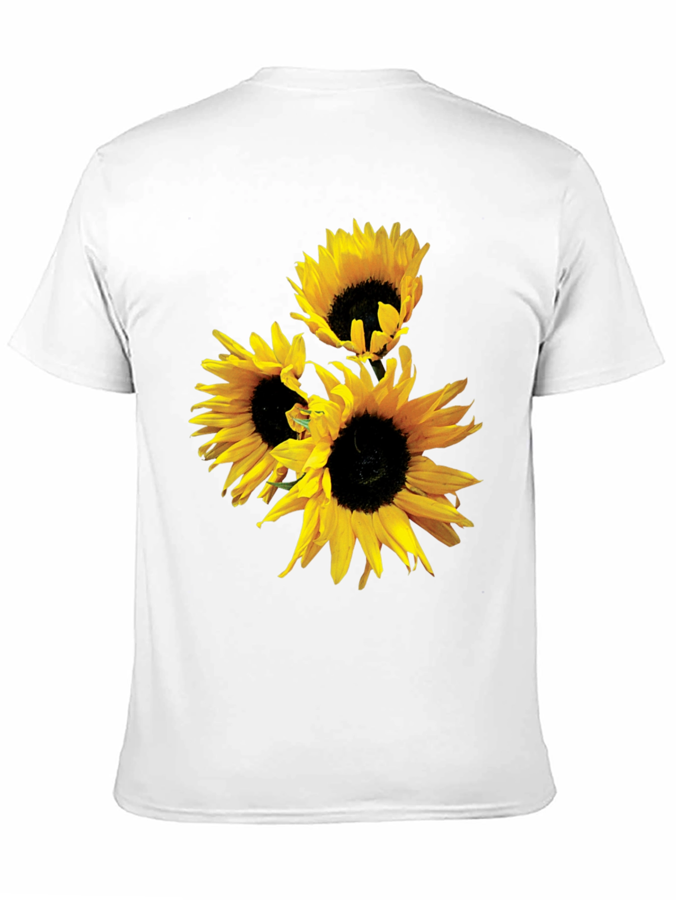 Sunflower Graphic Tee - Black Cotton Blend