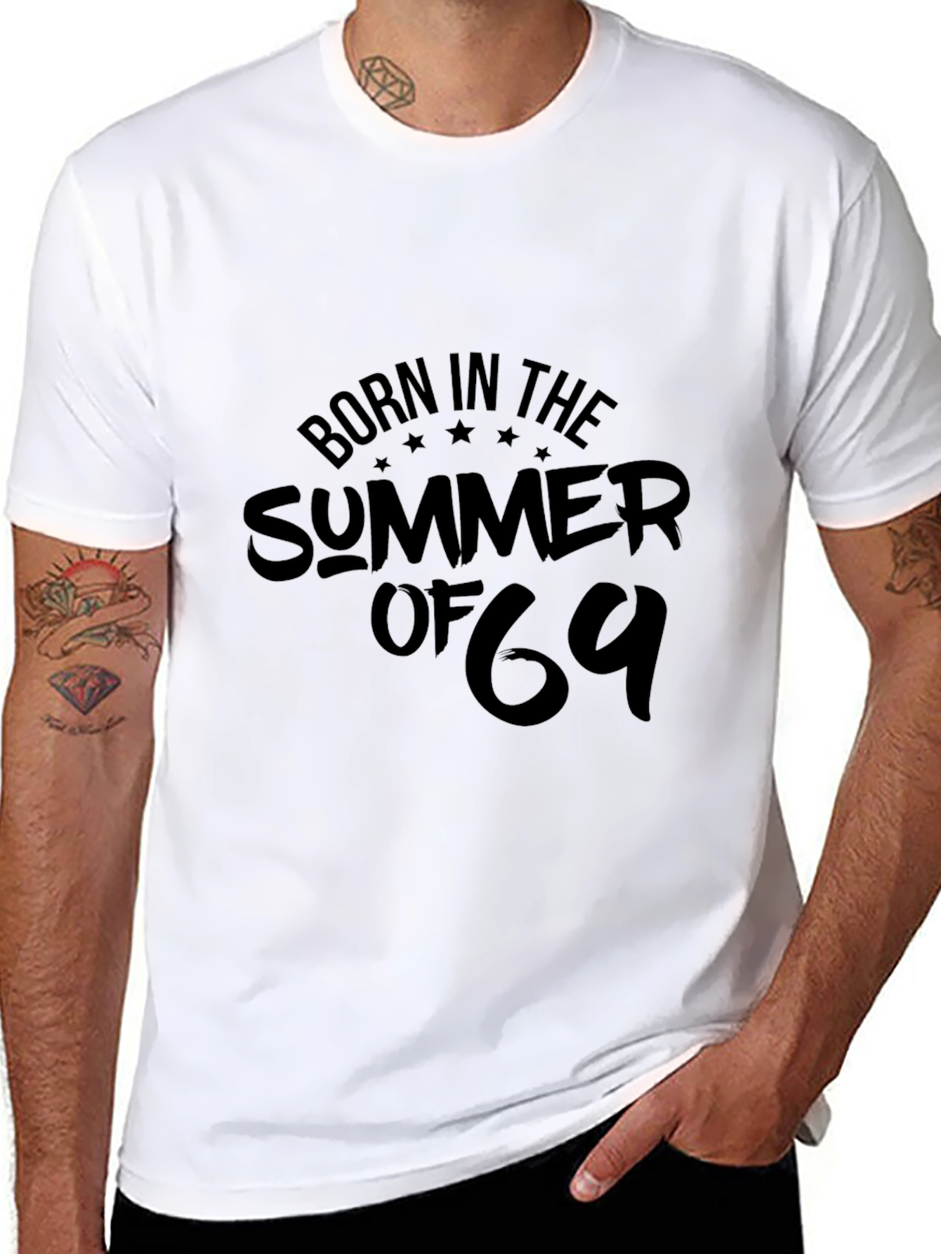 Born in the Summer of 69 Black T-Shirt