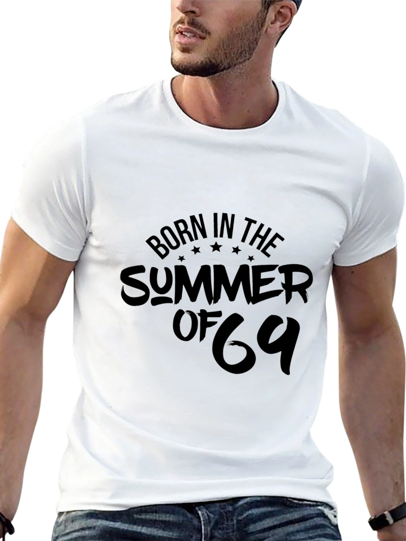 Born in the Summer of 69 Black T-Shirt
