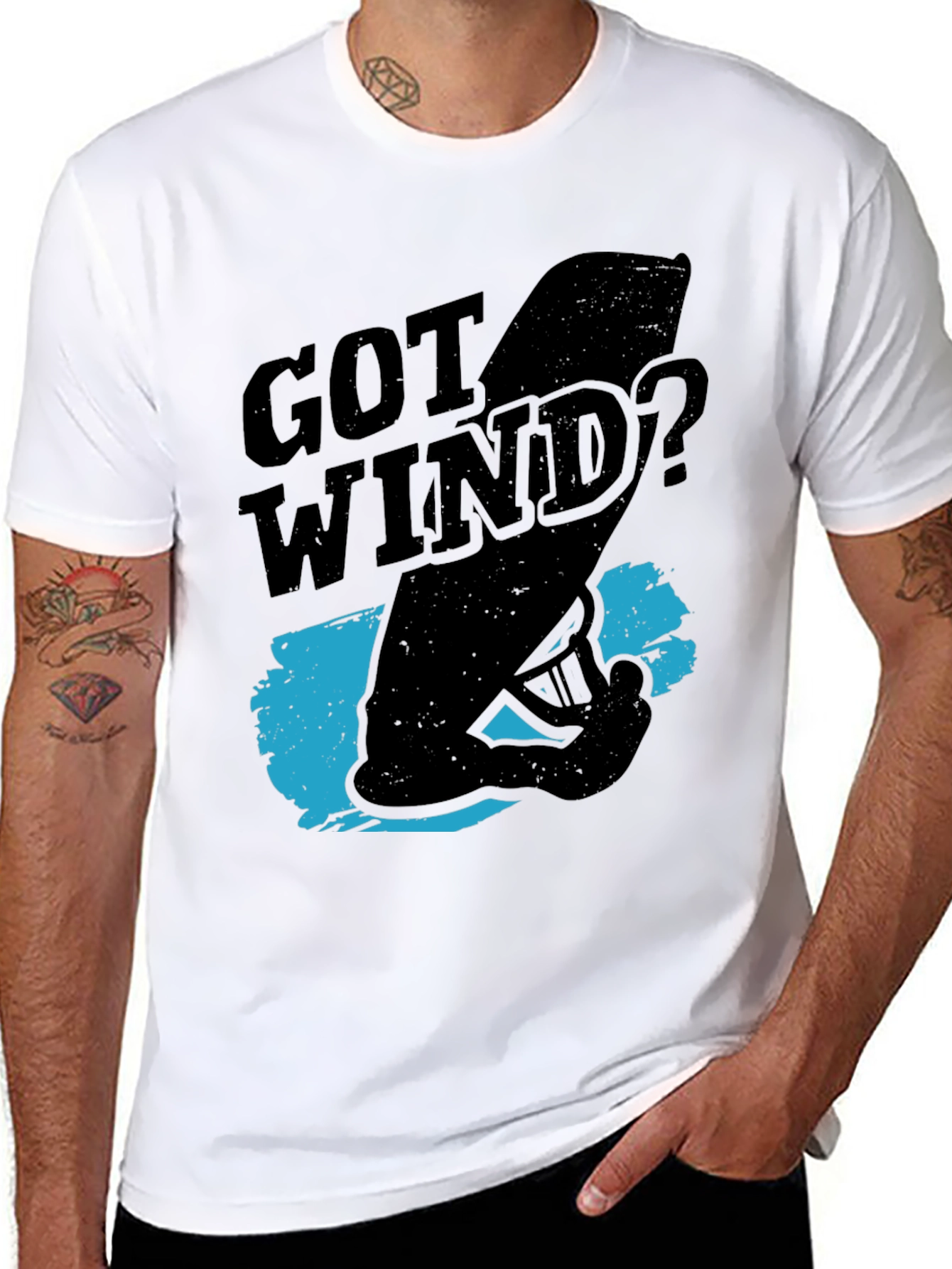 Got Wind? Black Graphic Tee