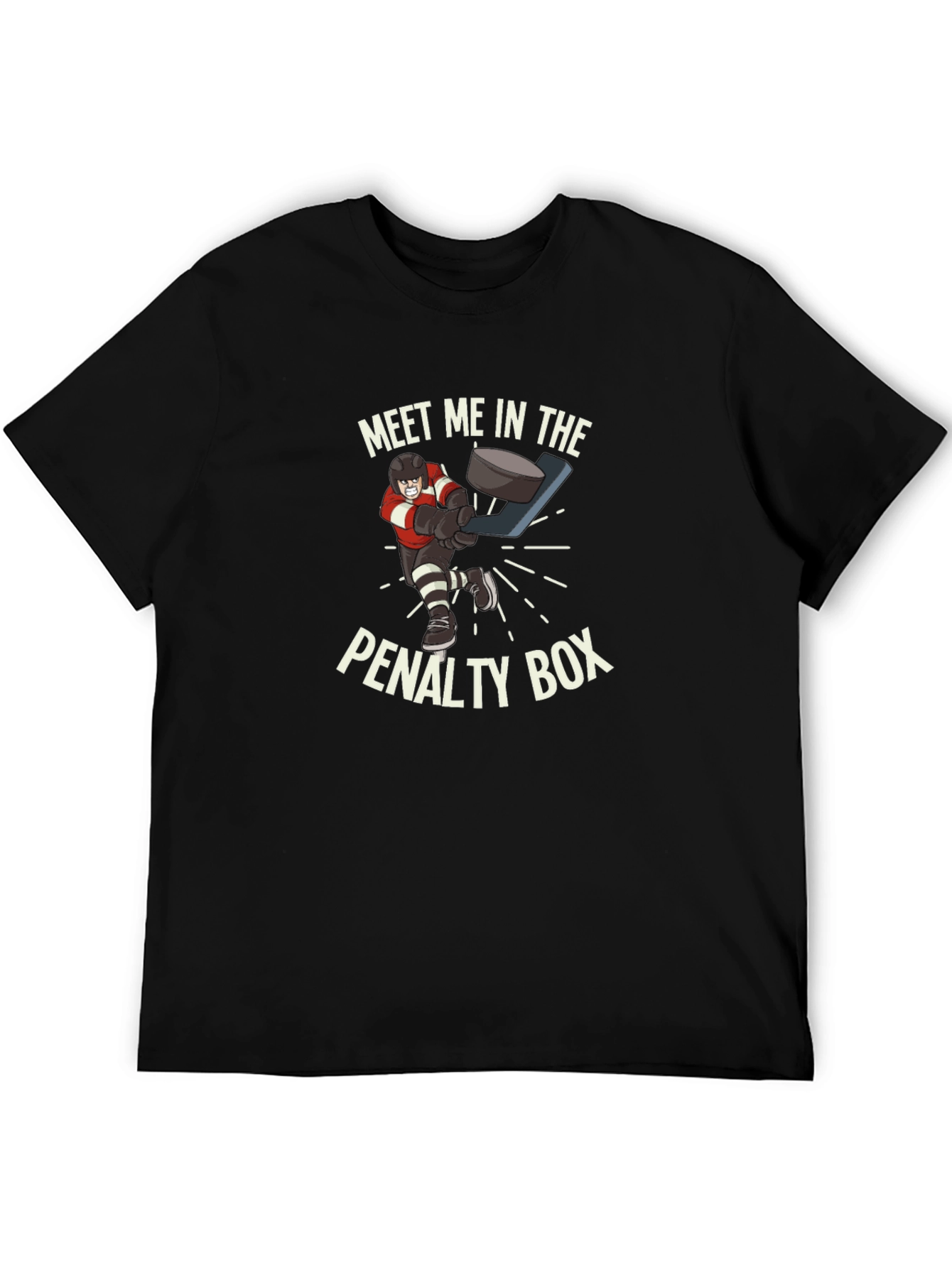 Penalty Box Hockey T-Shirt - Funny Graphic Tee