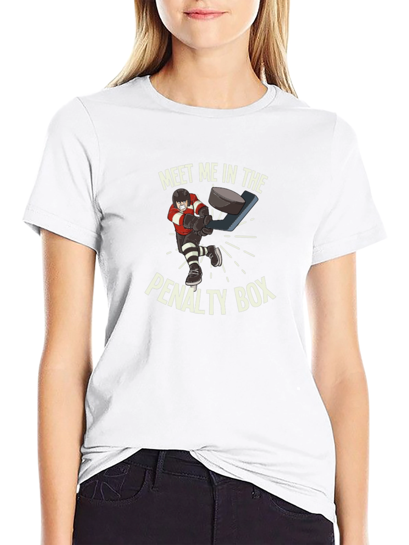 Penalty Box Hockey T-Shirt - Funny Graphic Tee