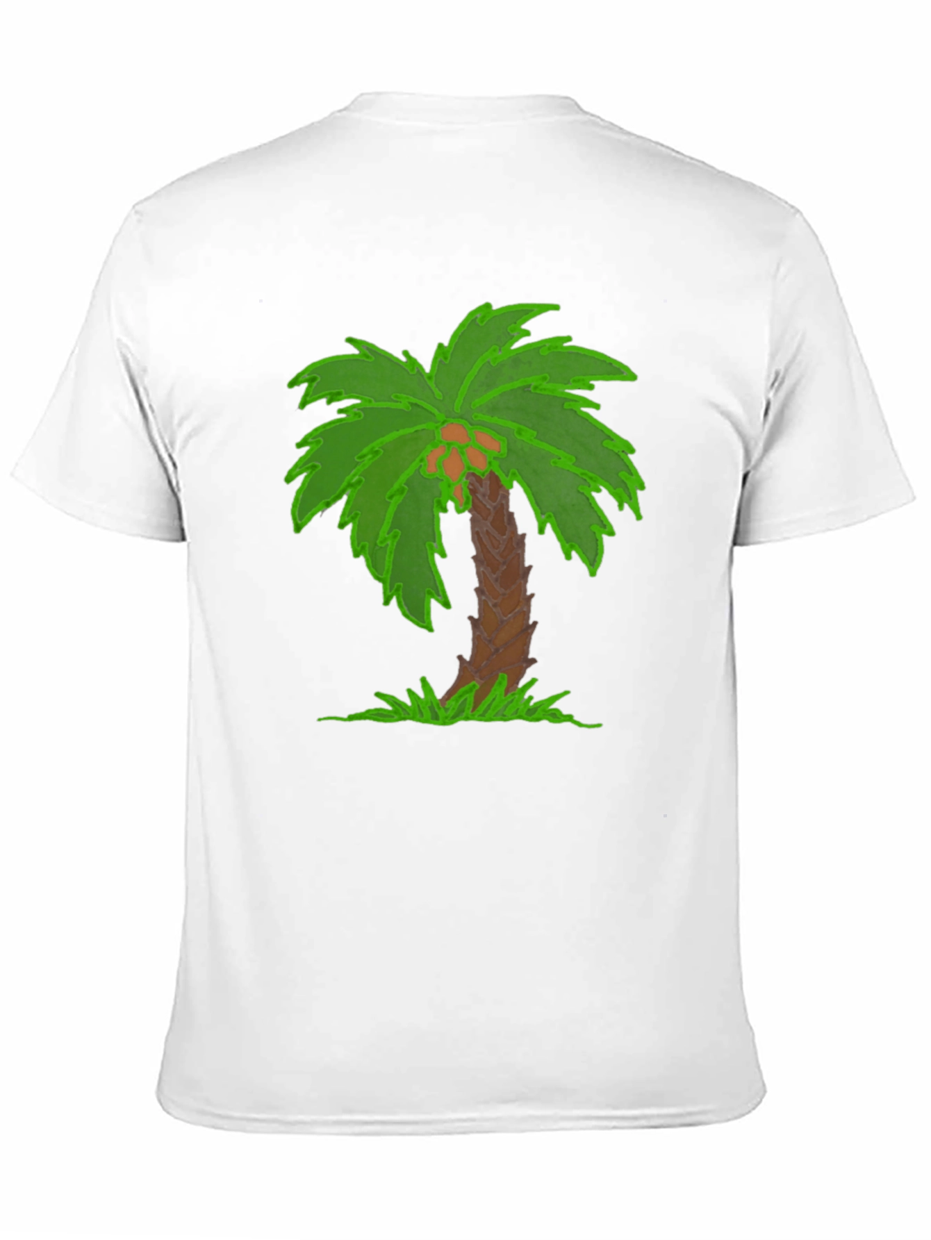 Tropical Palm Tree Graphic Tee - Black