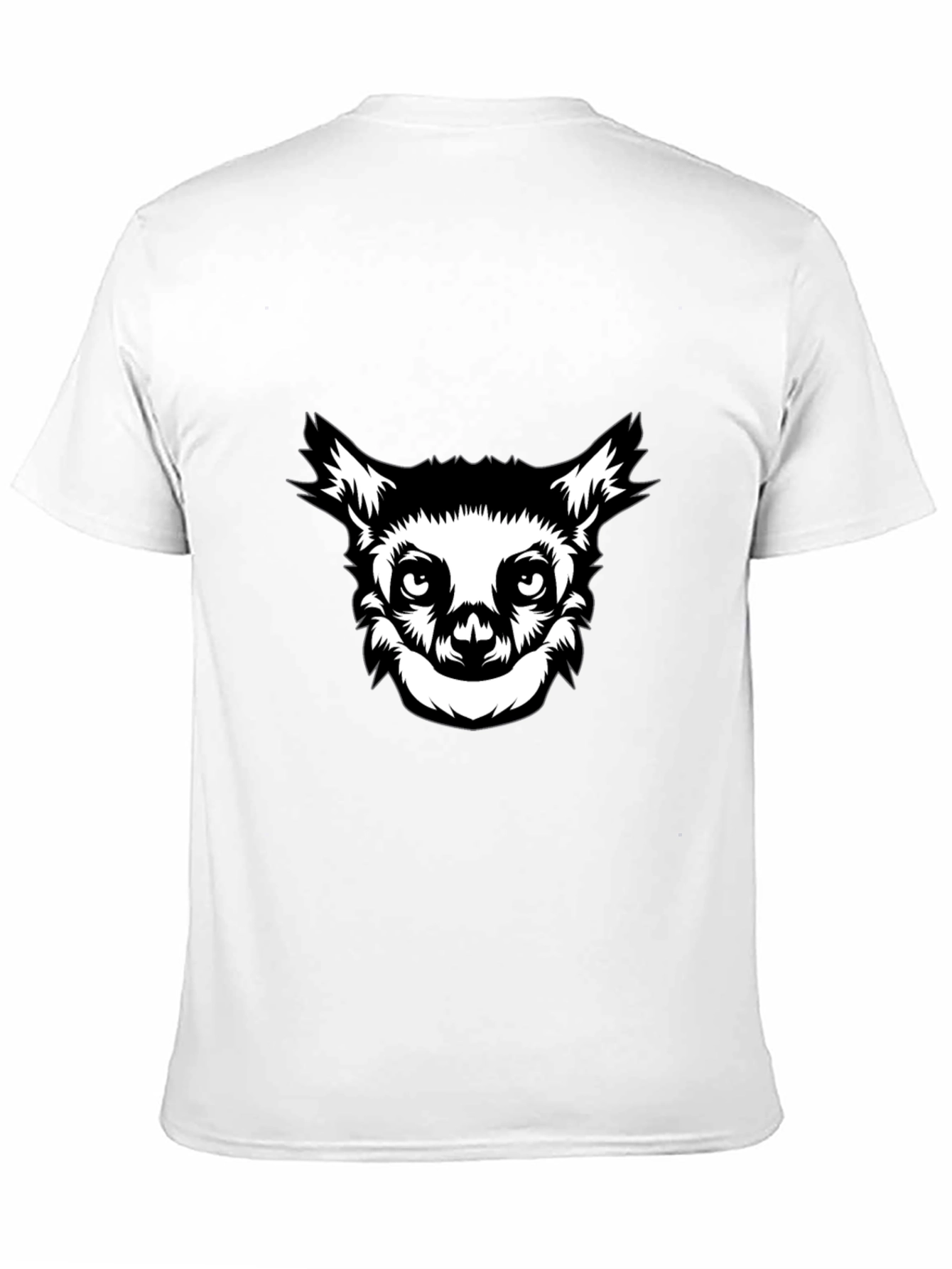 Black T-Shirt with Lemur Graphic