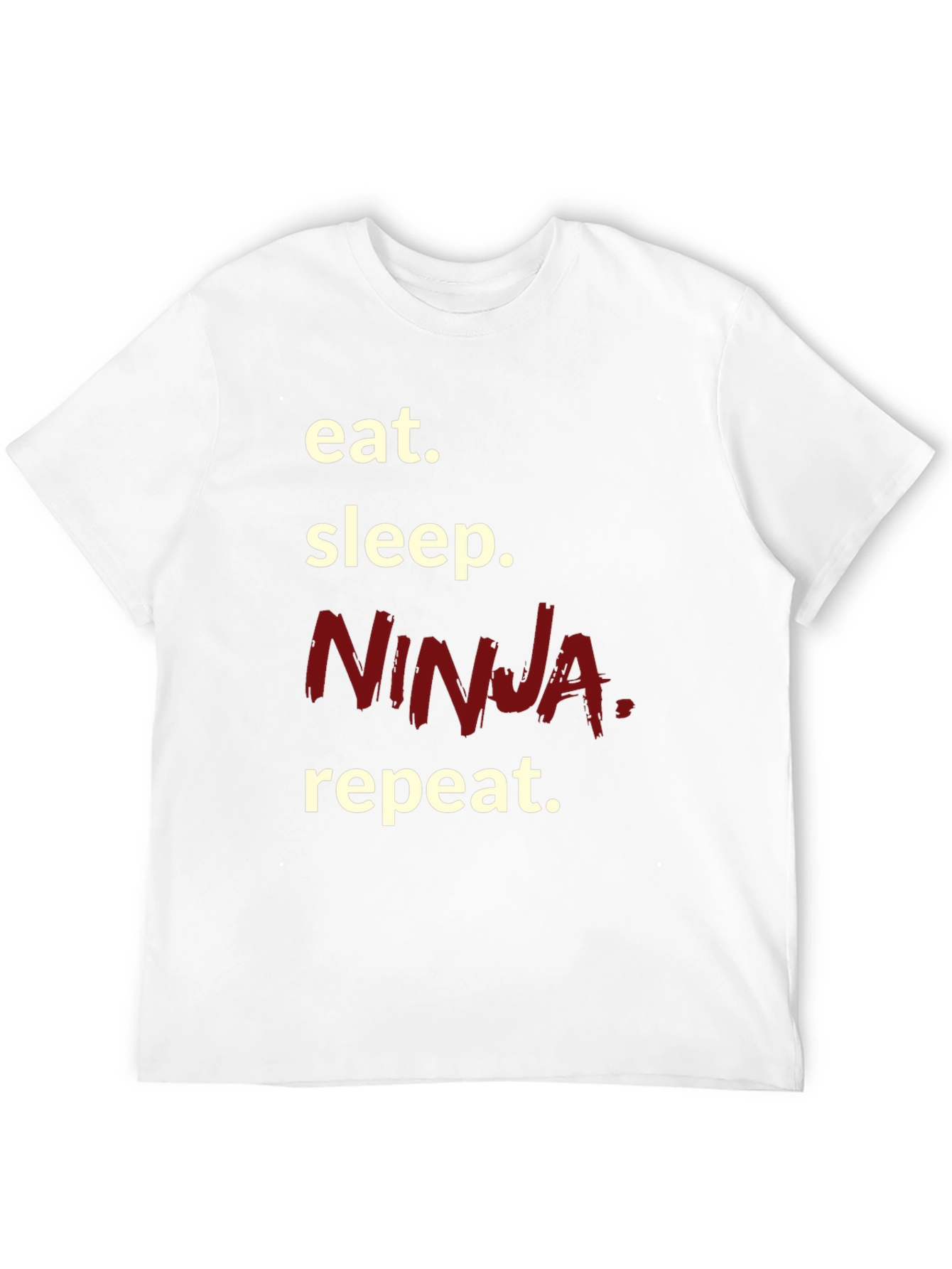 Eat Sleep Ninja Repeat T-Shirt Black