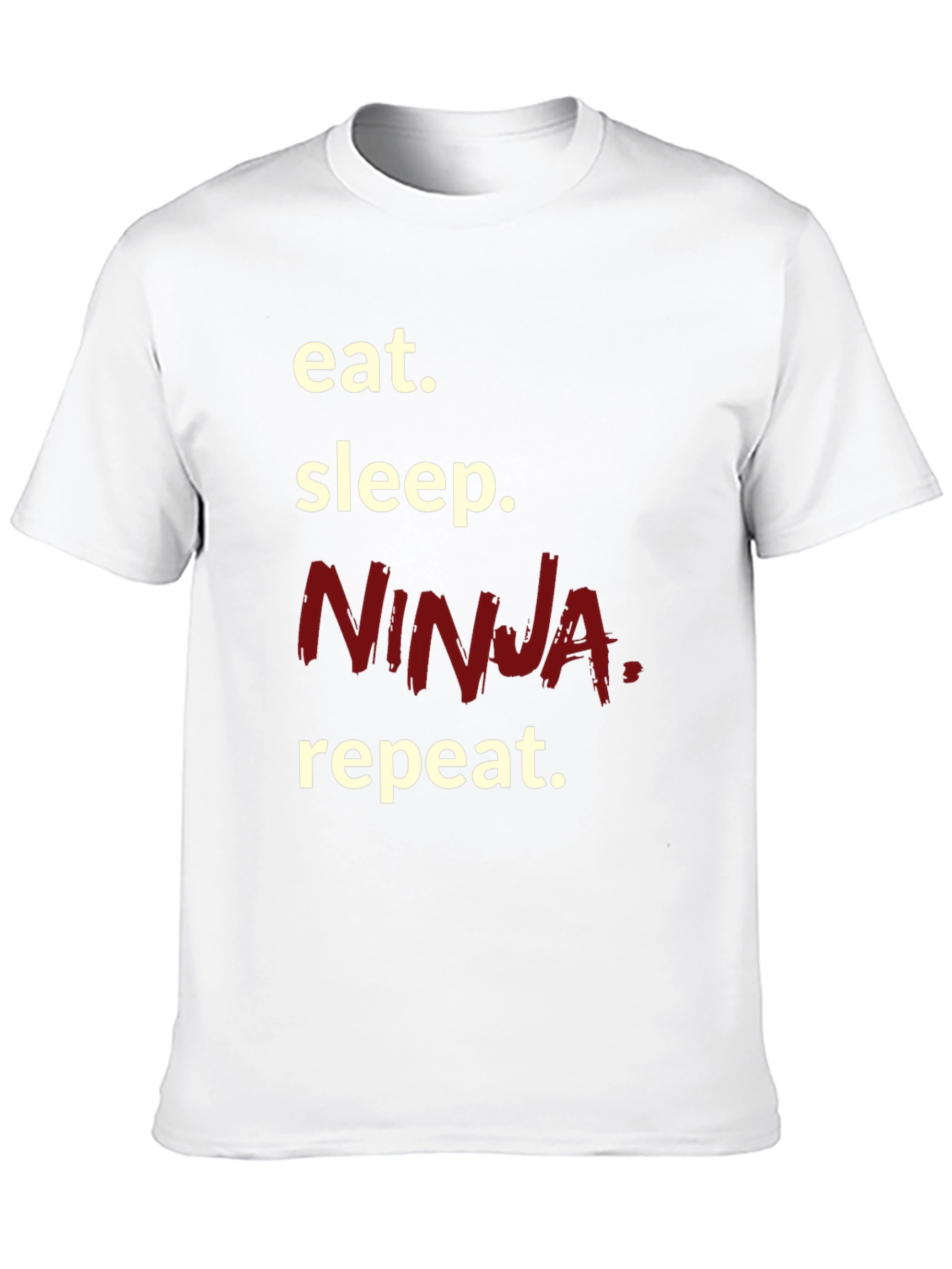 Eat Sleep Ninja Repeat T-Shirt Black
