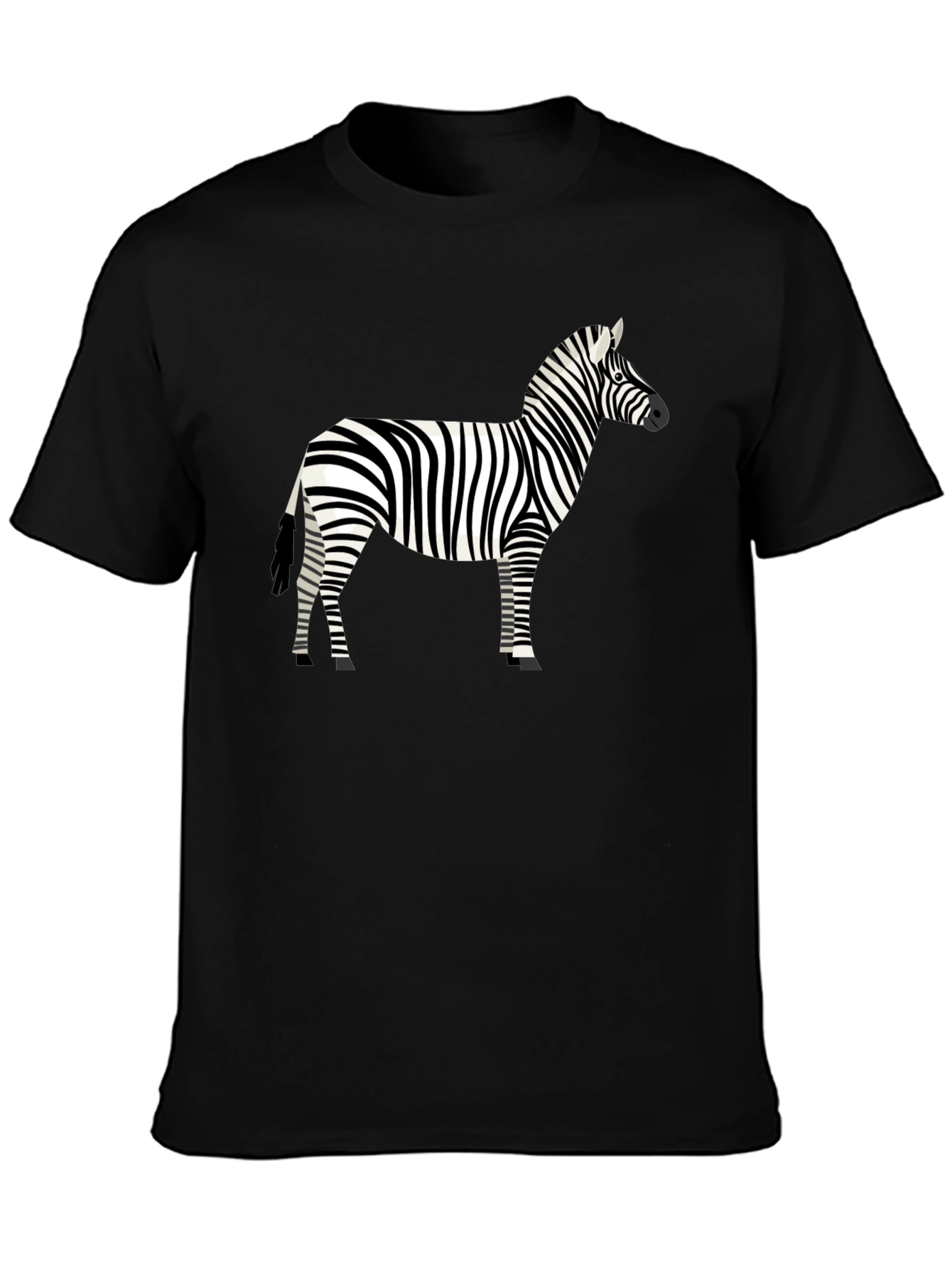 Zebra Graphic Black T-Shirt