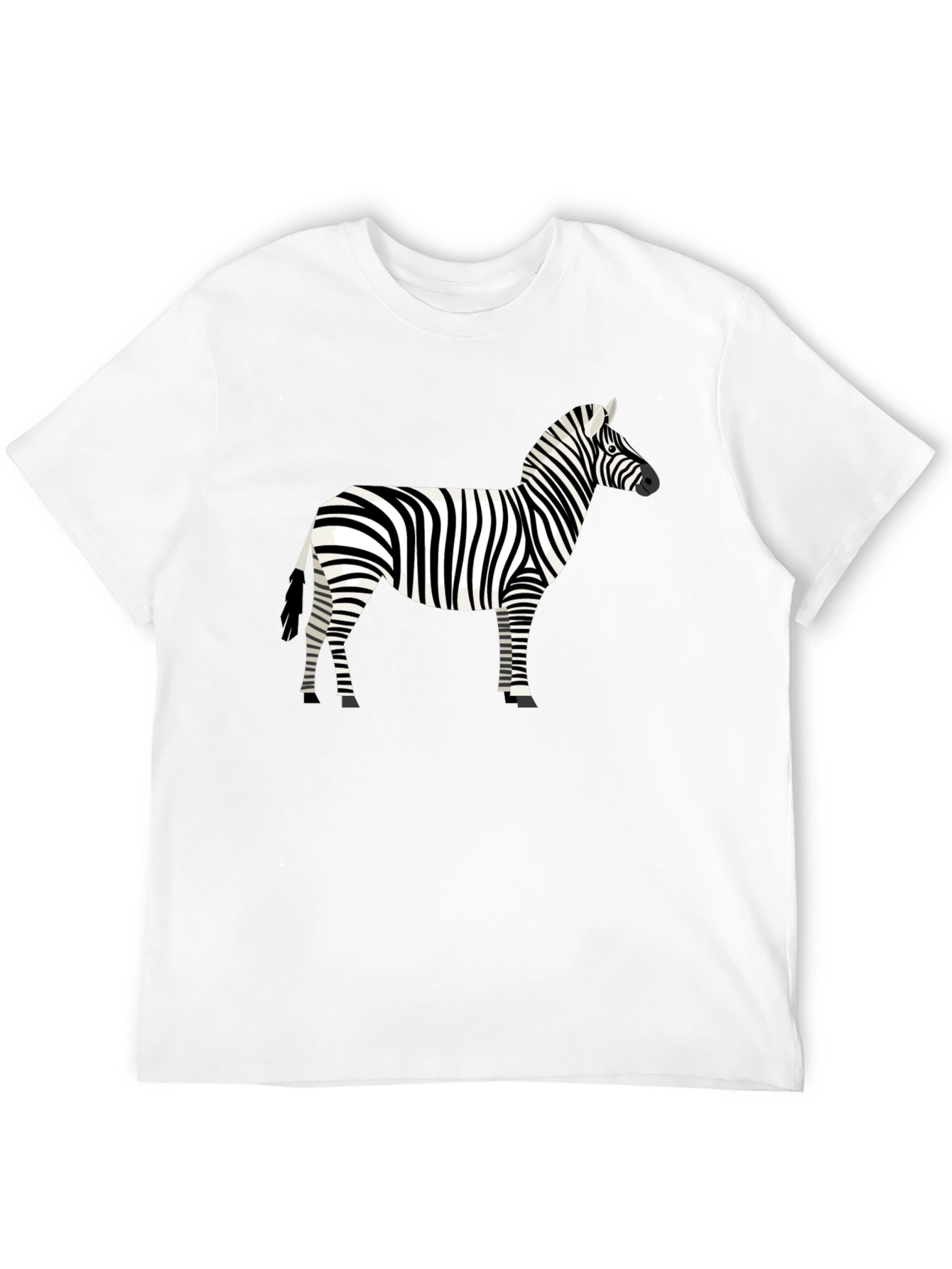 Zebra Graphic Black T-Shirt