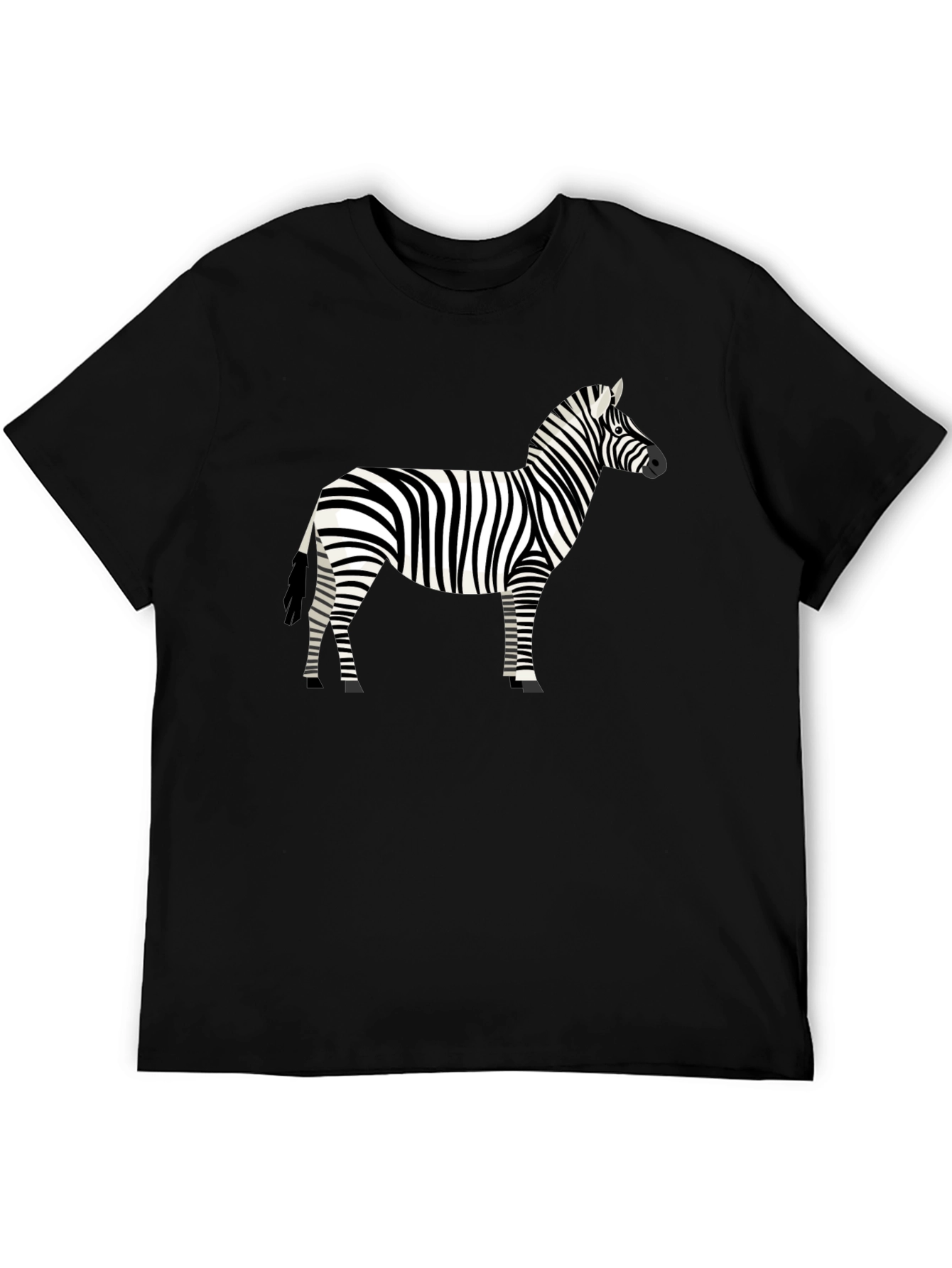 Zebra Graphic Black T-Shirt