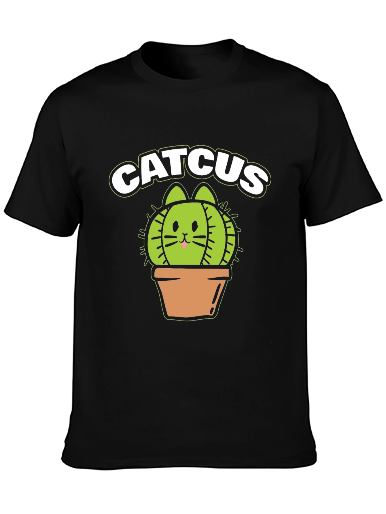 Catcus T-Shirt - Funny Cat Cactus Graphic Tee