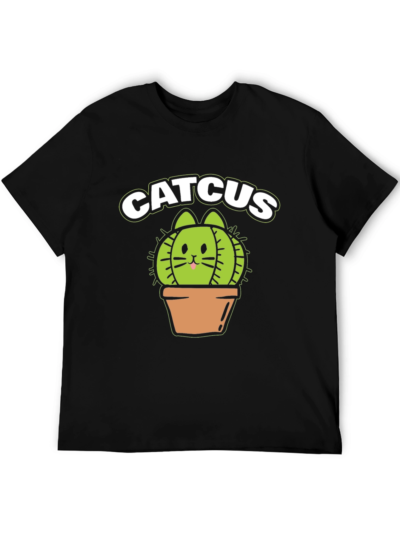 Catcus T-Shirt - Funny Cat Cactus Graphic Tee