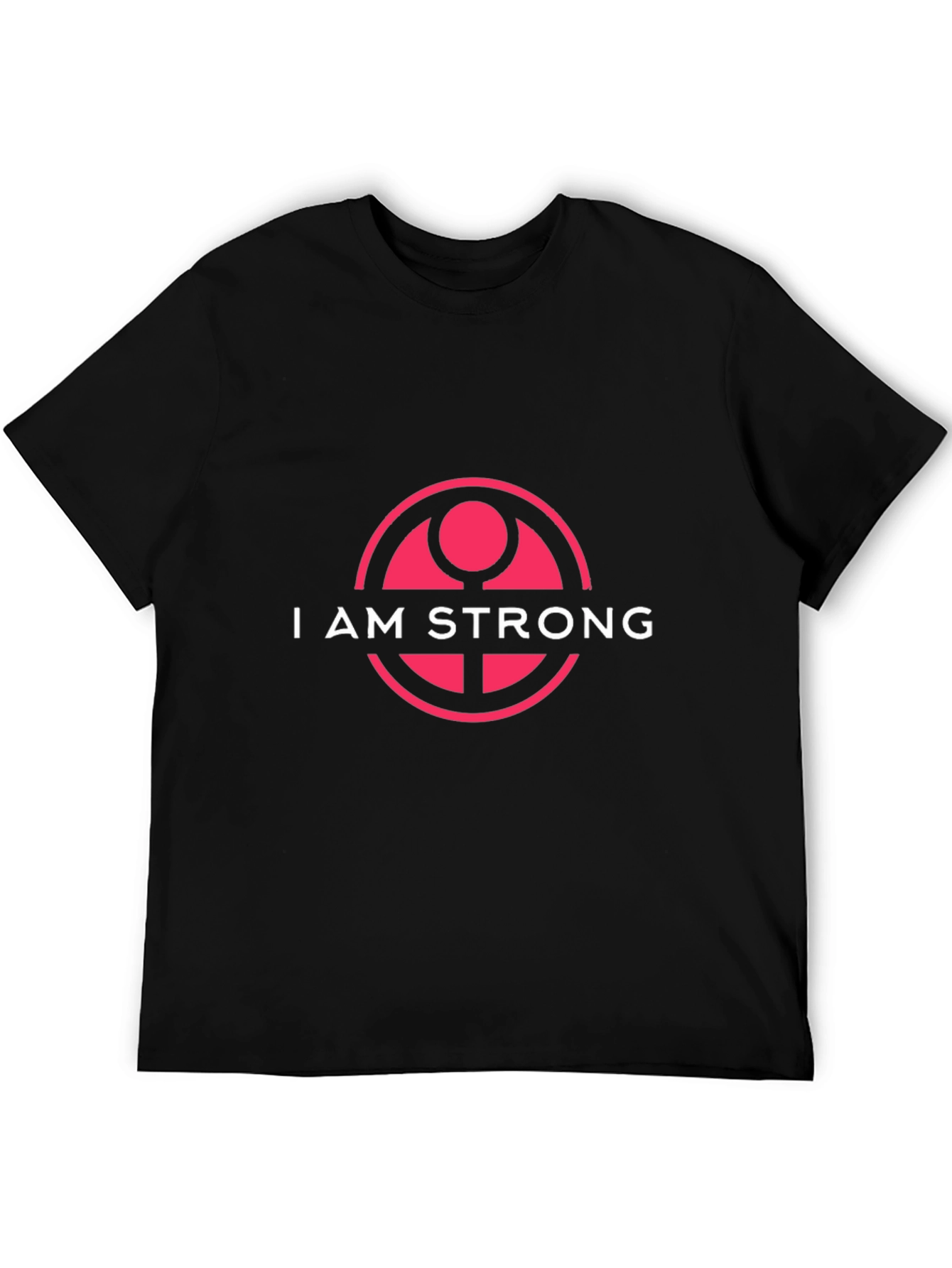 I AM STRONG Graphic Tee - Black Bold Design