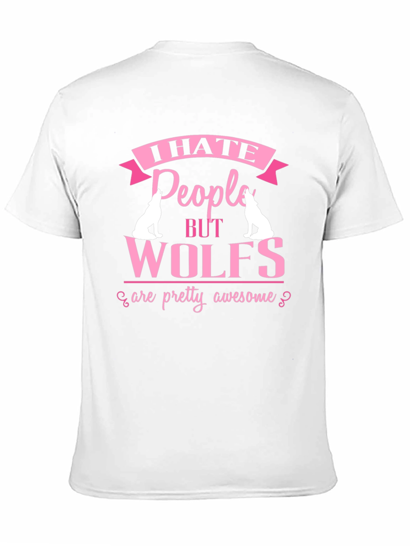 I Hate People But Wolves Awesome Graphic T-Shirt