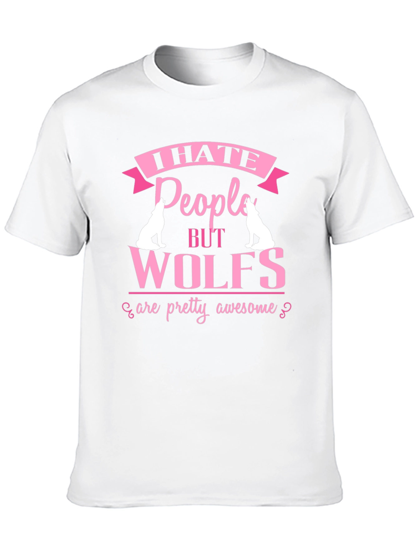 I Hate People But Wolves Awesome Graphic T-Shirt