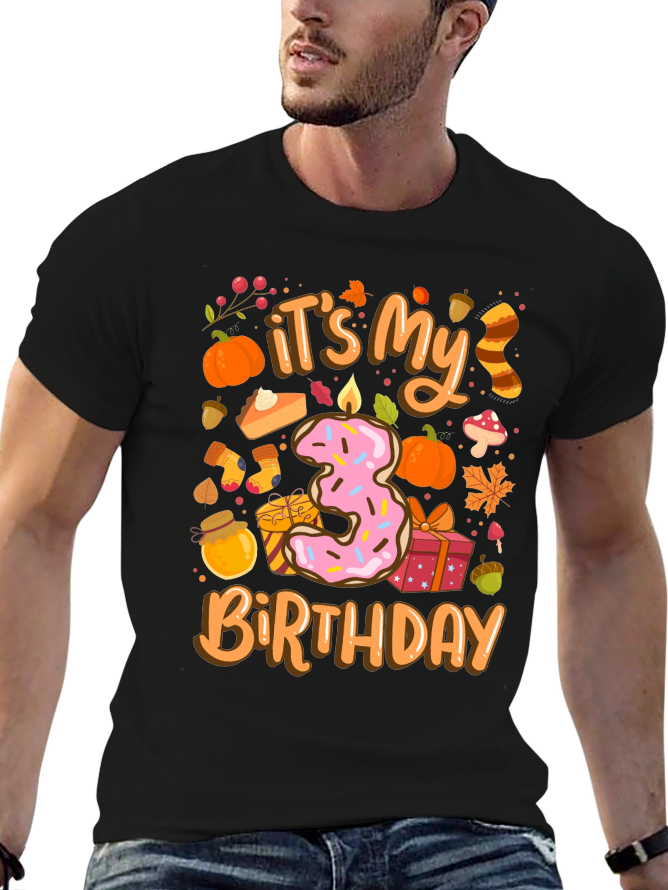 Its My 3rd Birthday T-Shirt Fall Theme