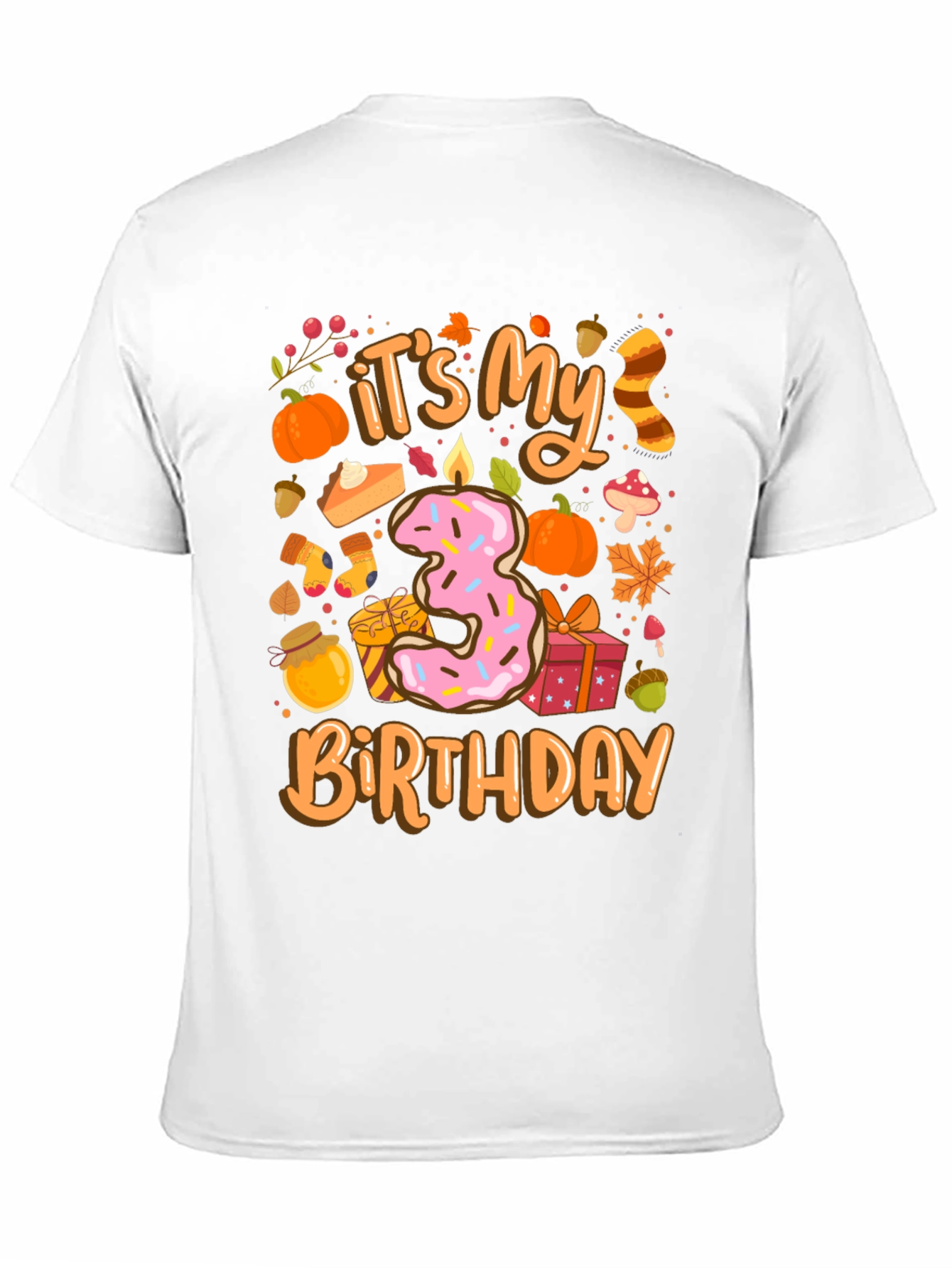 Its My 3rd Birthday T-Shirt Fall Theme
