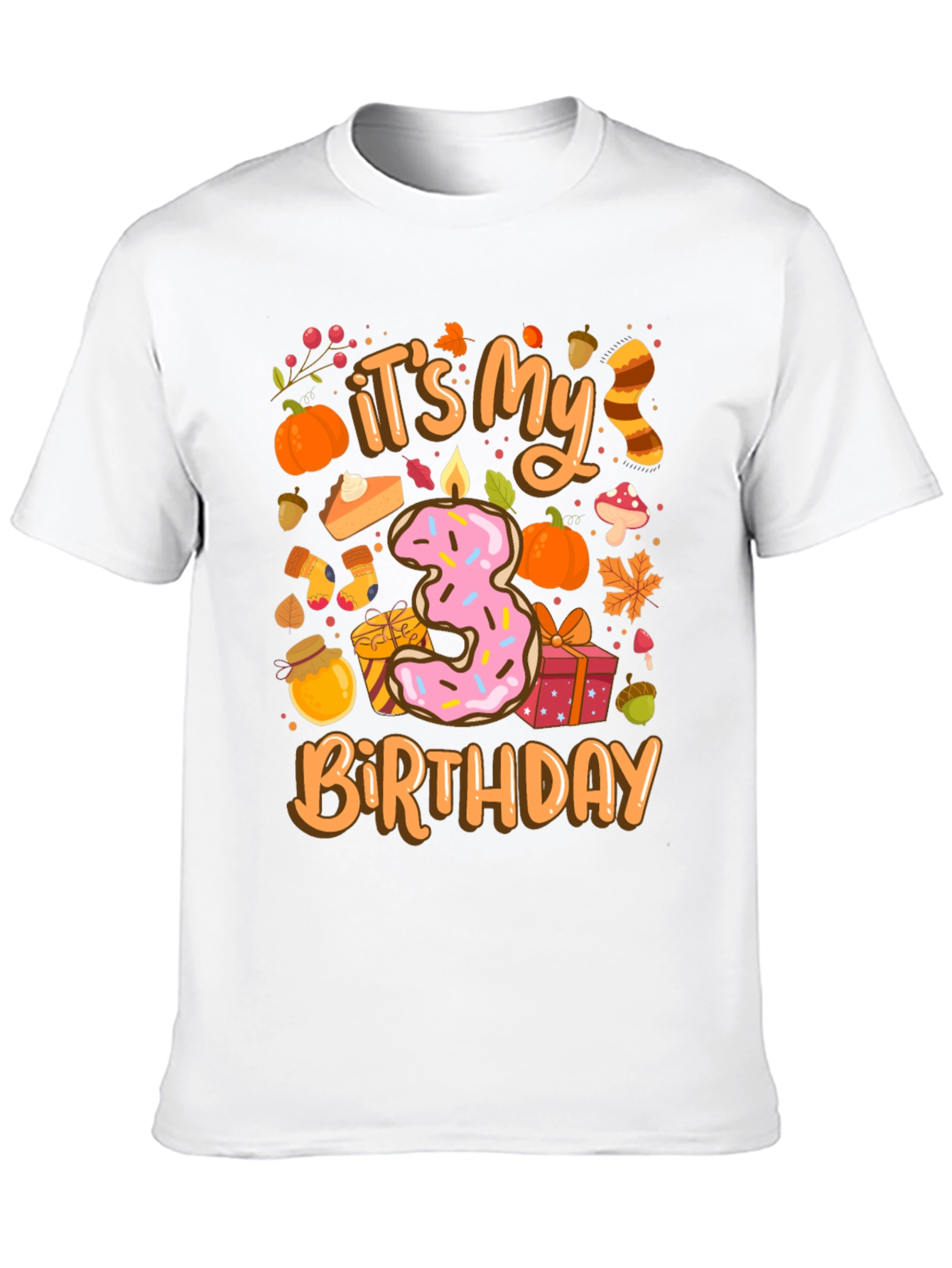 Its My 3rd Birthday T-Shirt Fall Theme