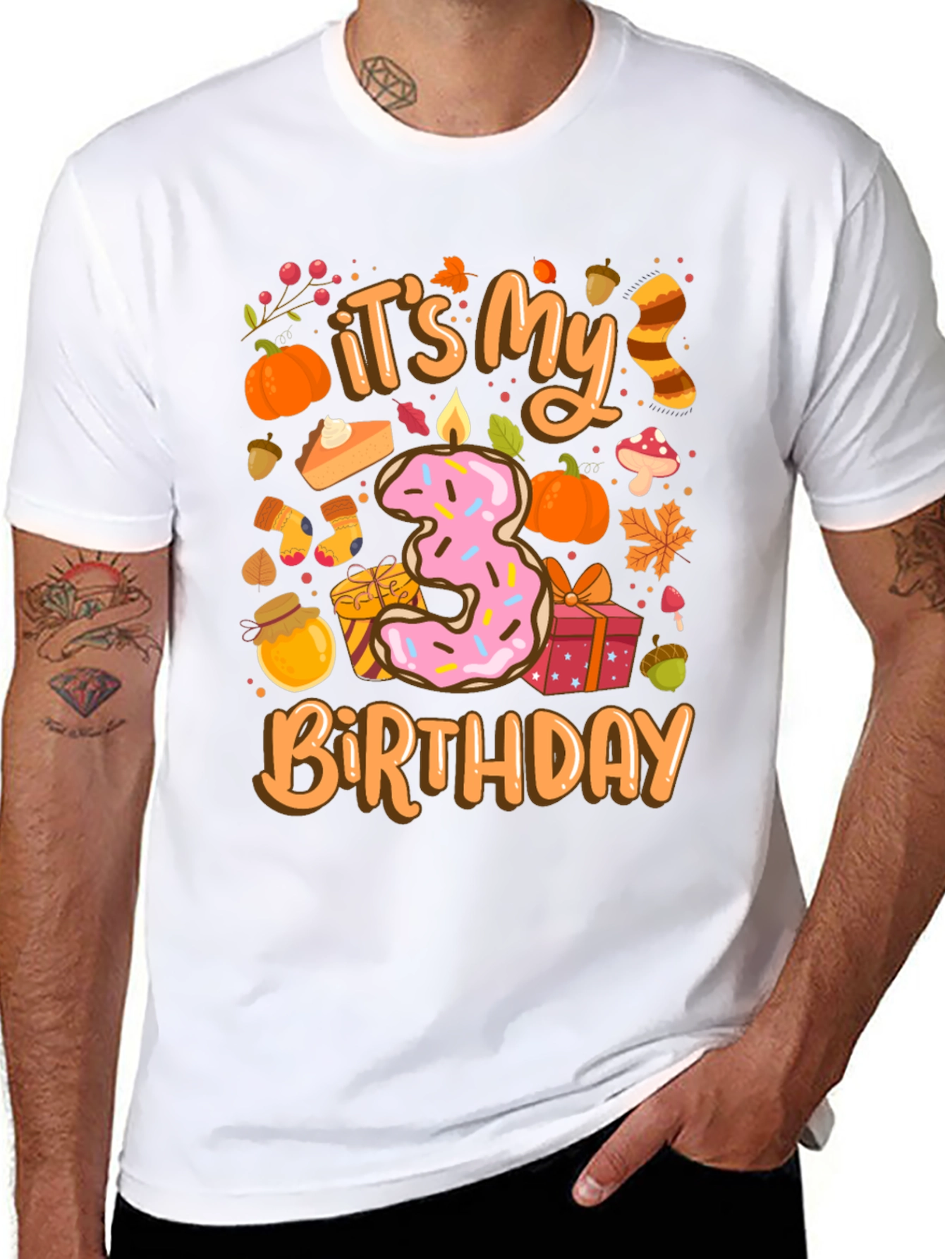 Its My 3rd Birthday T-Shirt Fall Theme