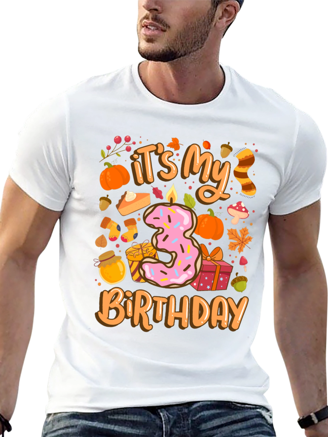 Its My 3rd Birthday T-Shirt Fall Theme