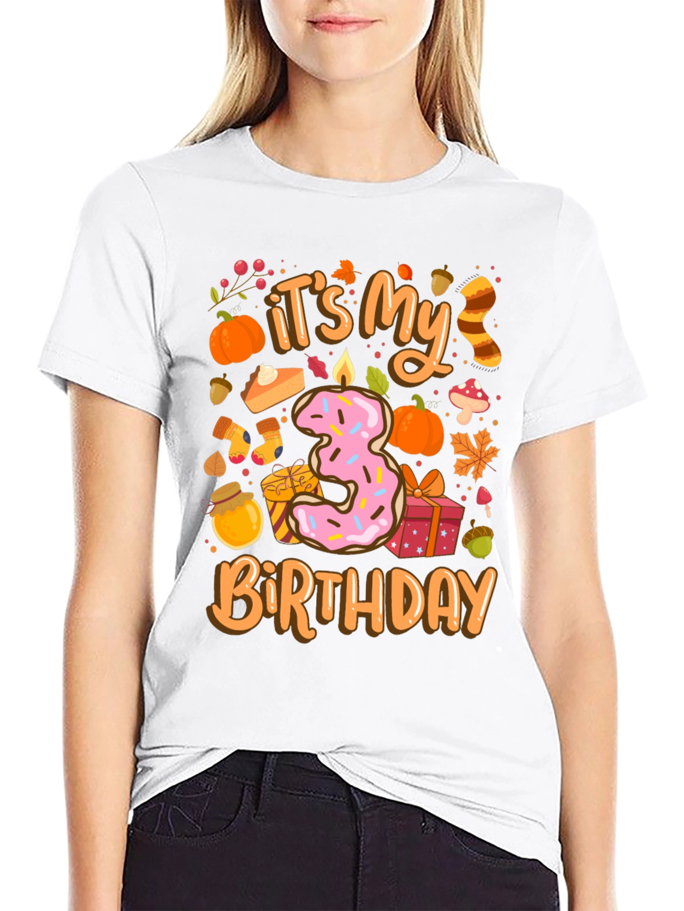 Its My 3rd Birthday T-Shirt Fall Theme