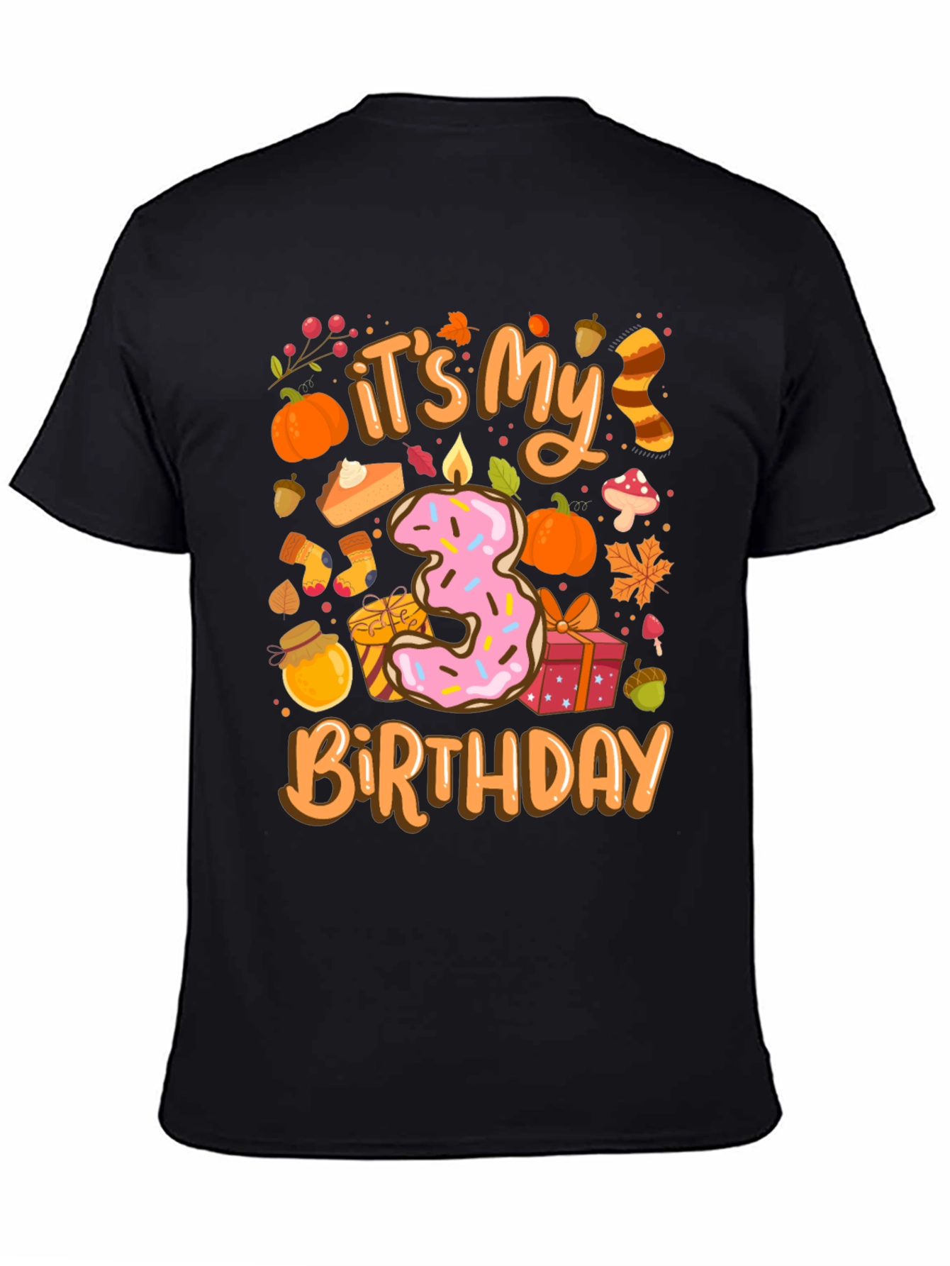 Its My 3rd Birthday T-Shirt Fall Theme