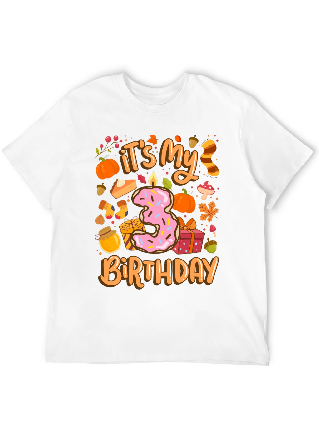 Its My 3rd Birthday T-Shirt Fall Theme