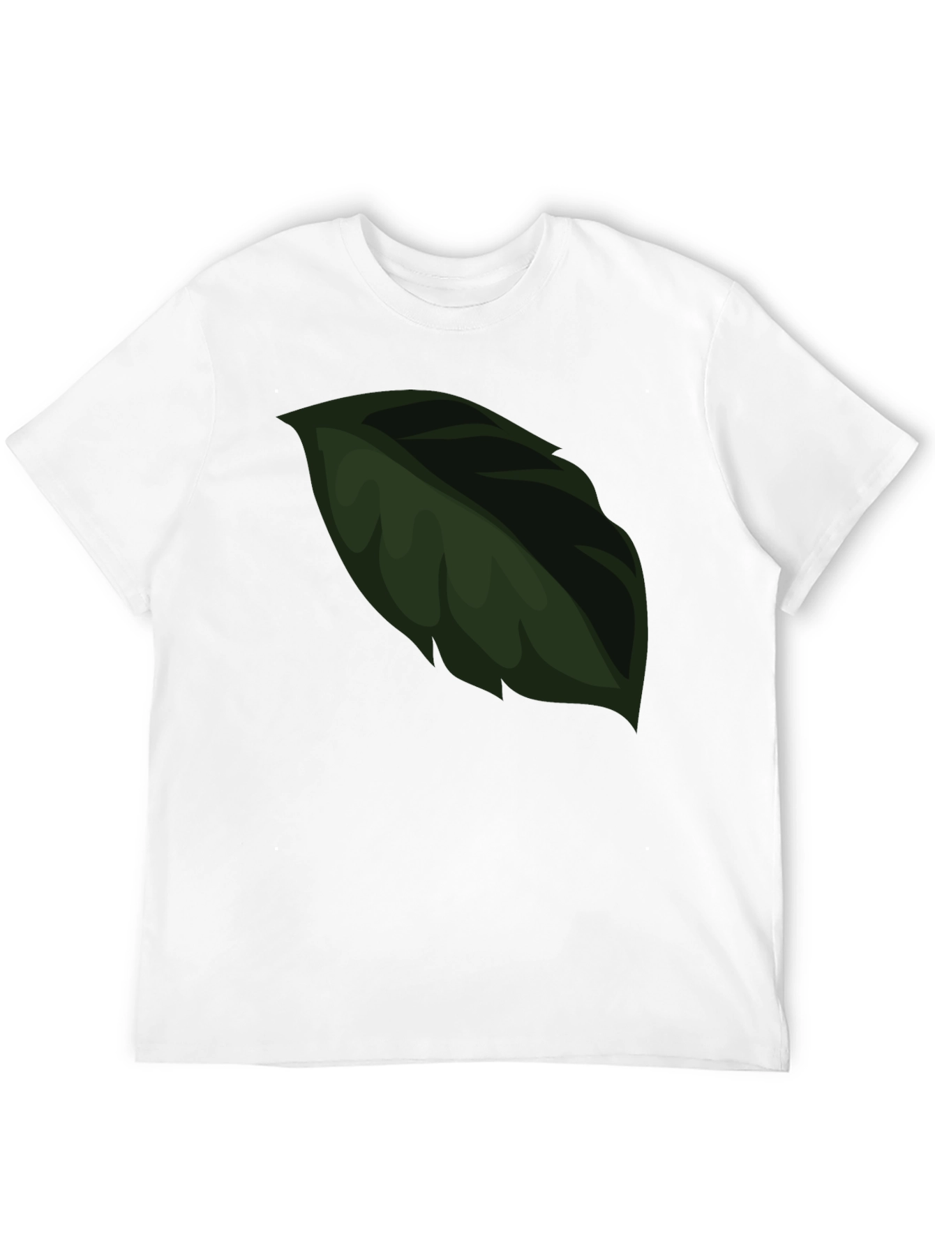 Leaf Graphic Black T-Shirt
