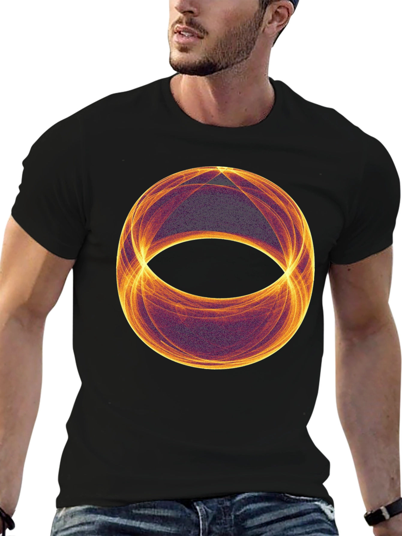 Abstract Geometric Orb T-Shirt