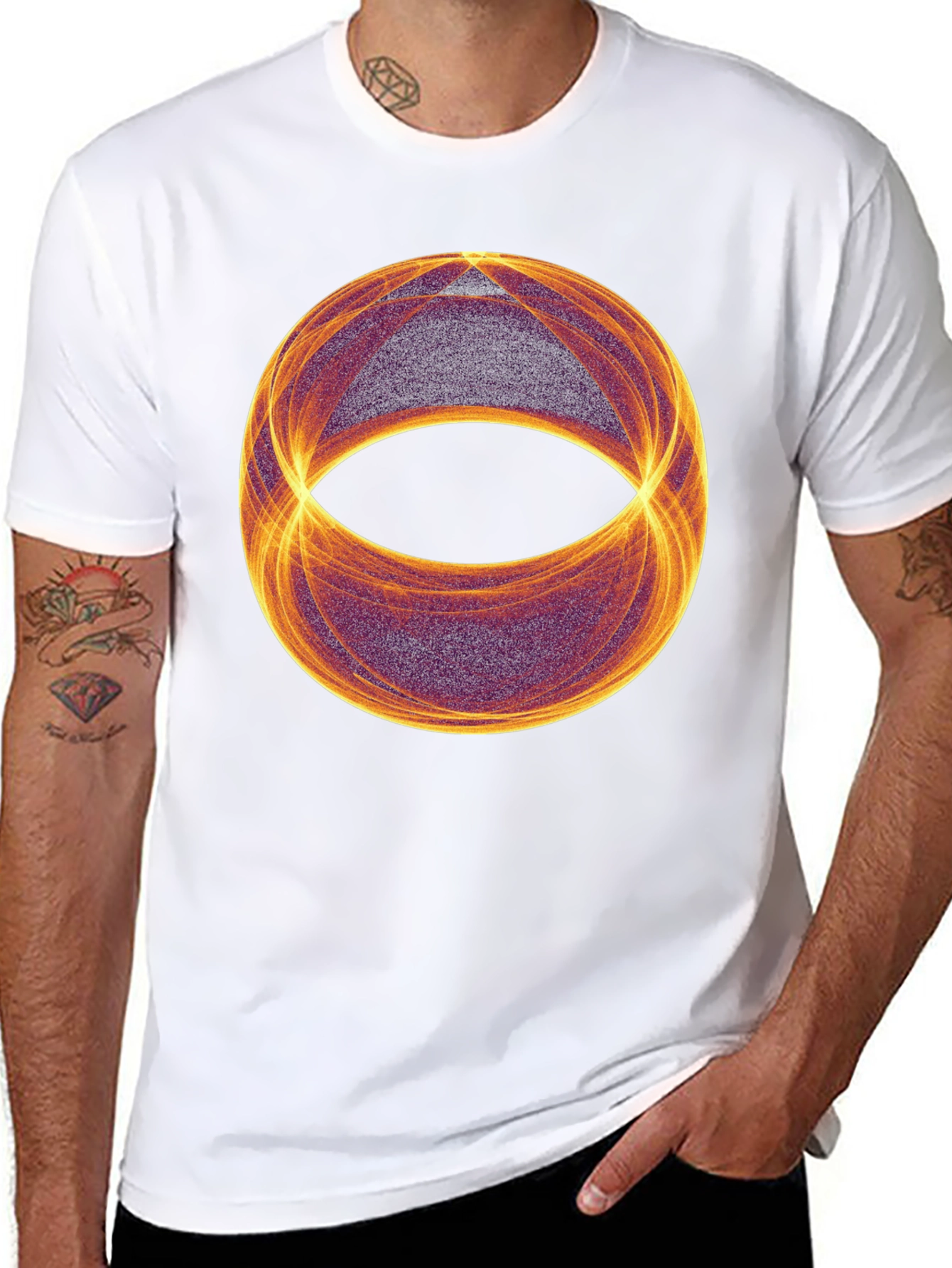 Abstract Geometric Orb T-Shirt