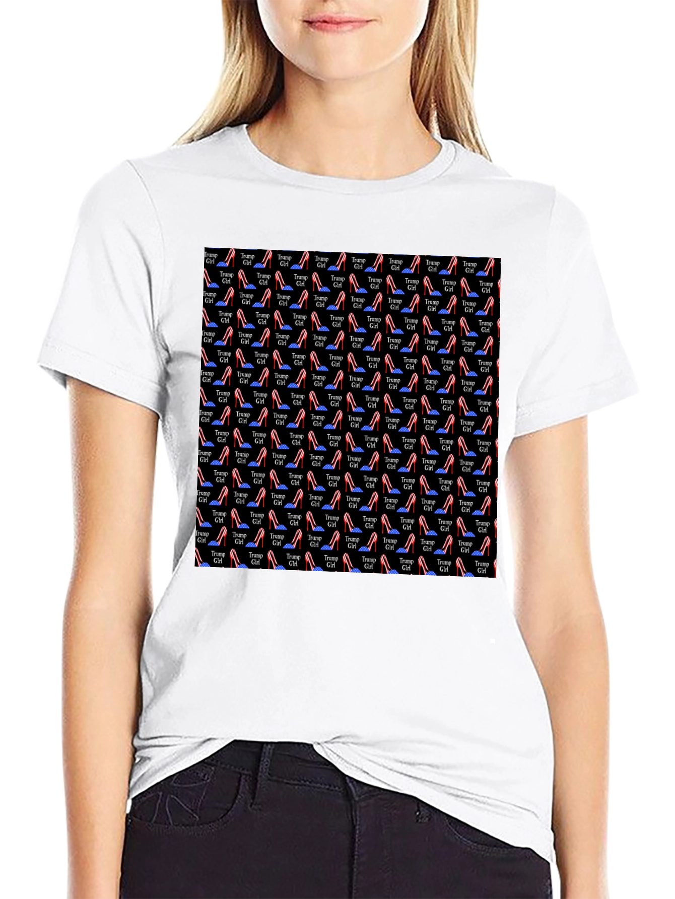 Novelty Patterned Graphic T-Shirt