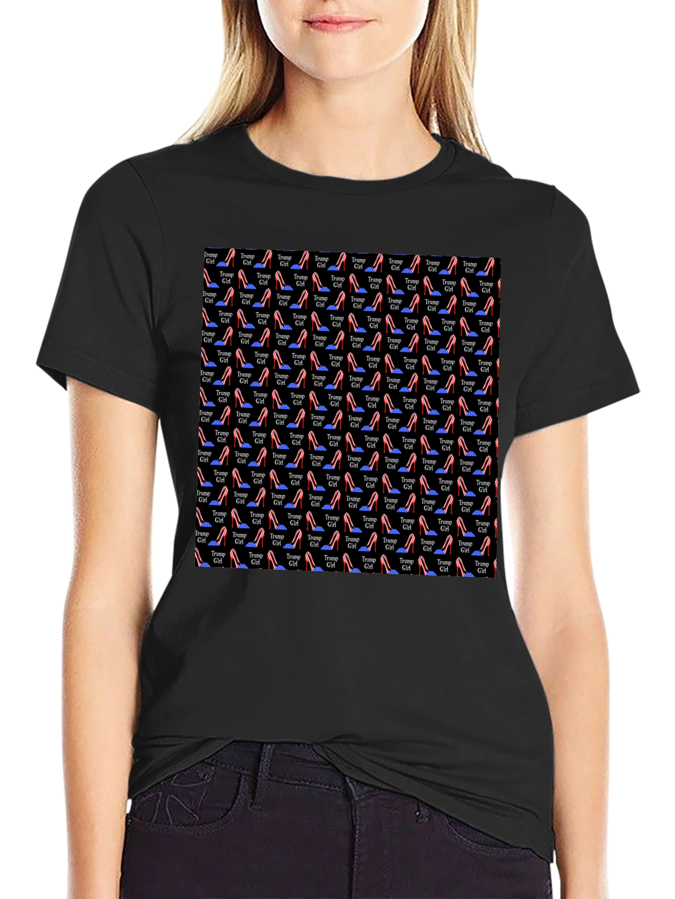 Novelty Patterned Graphic T-Shirt