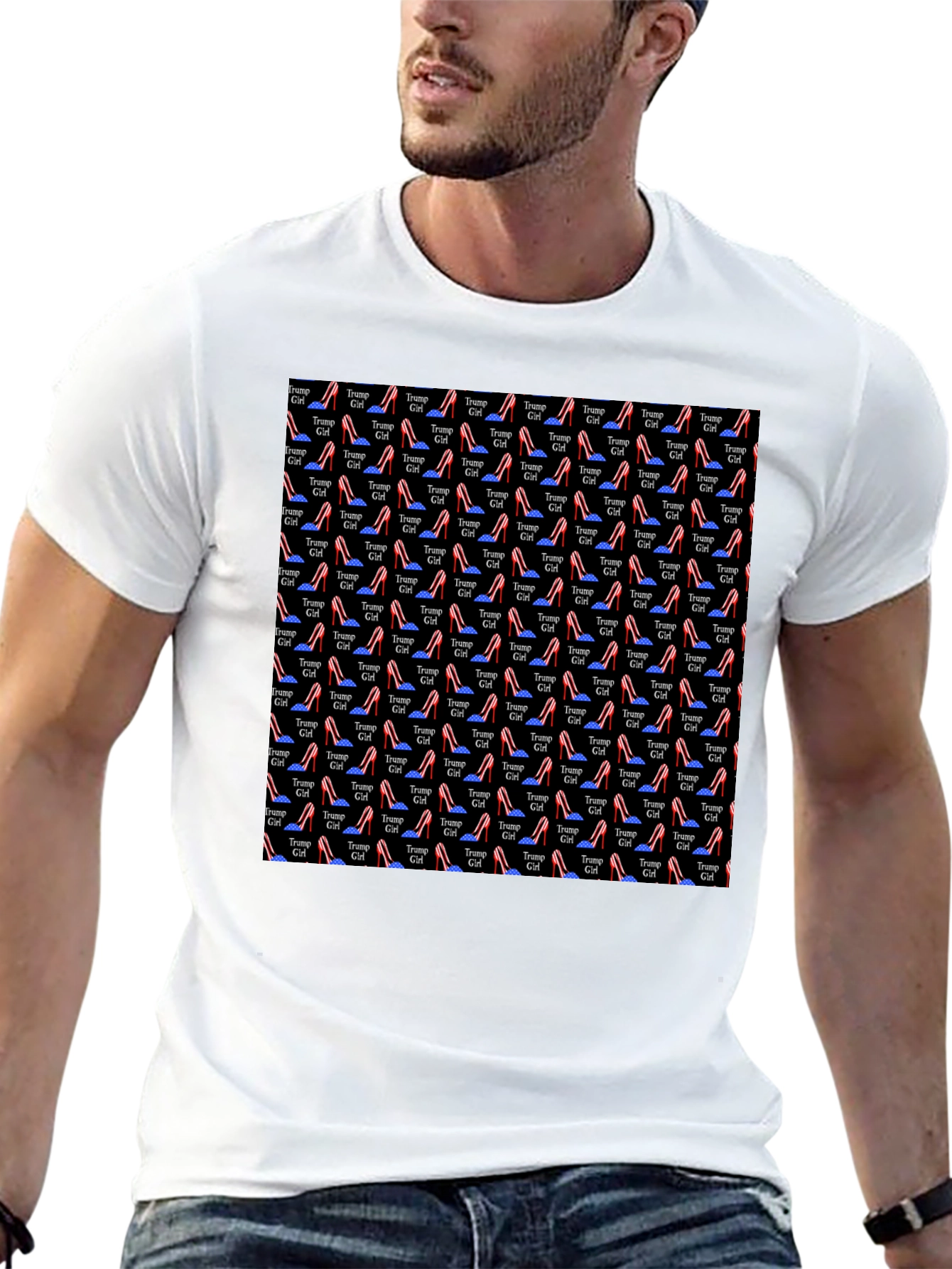 Novelty Patterned Graphic T-Shirt