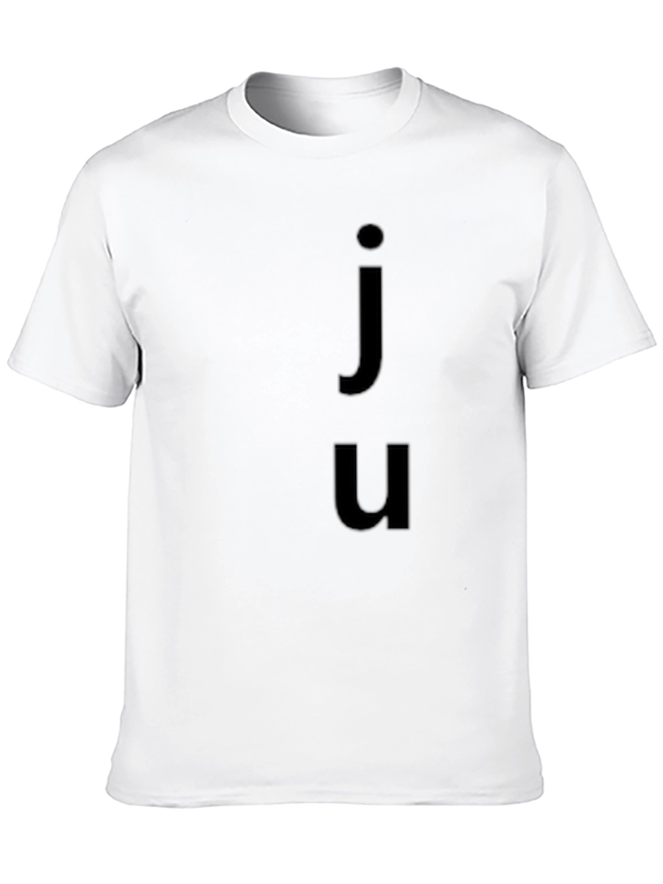 Juu Black Graphic Tee - Modern Casual Style