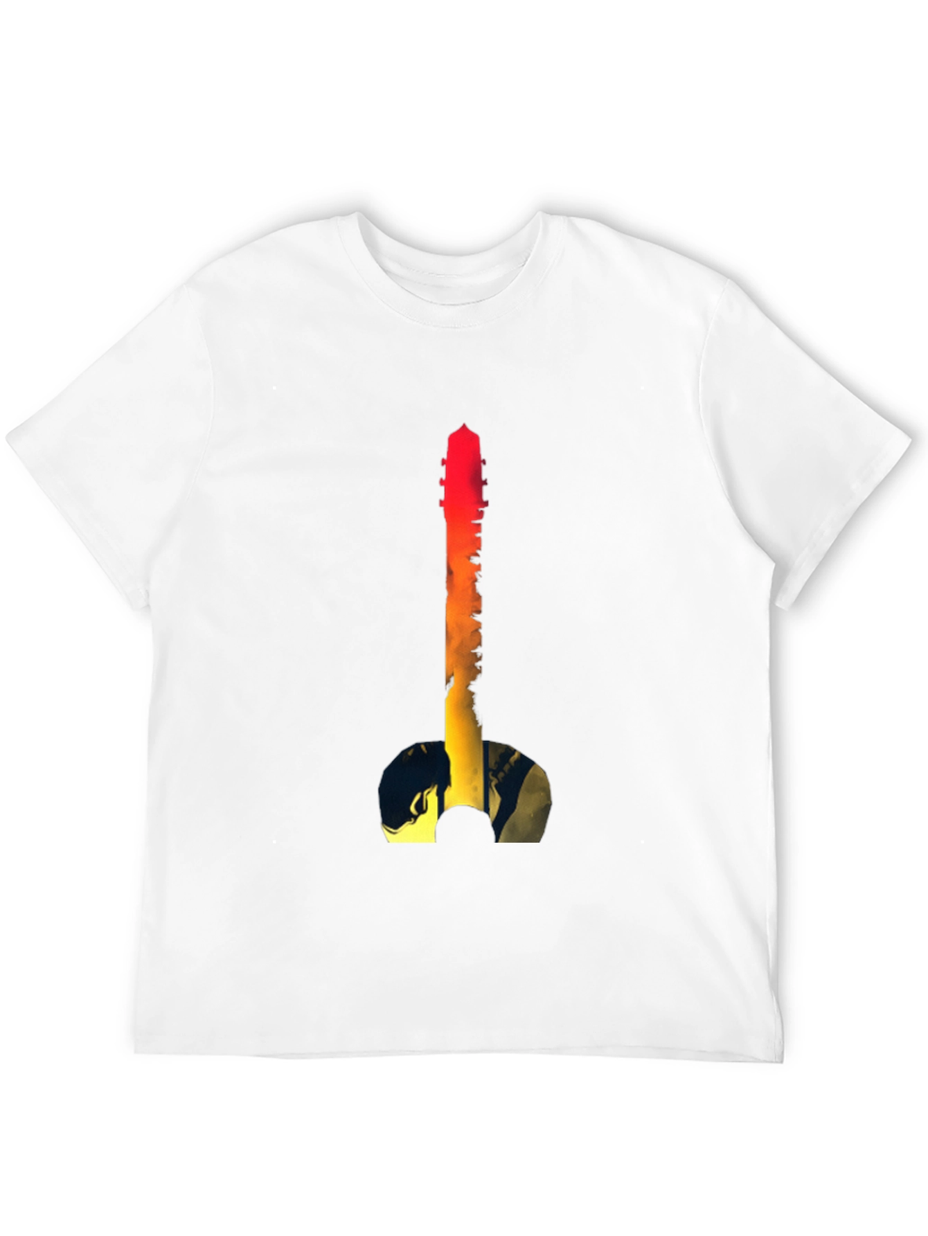Guitar Sunset Graphic Tee - Black