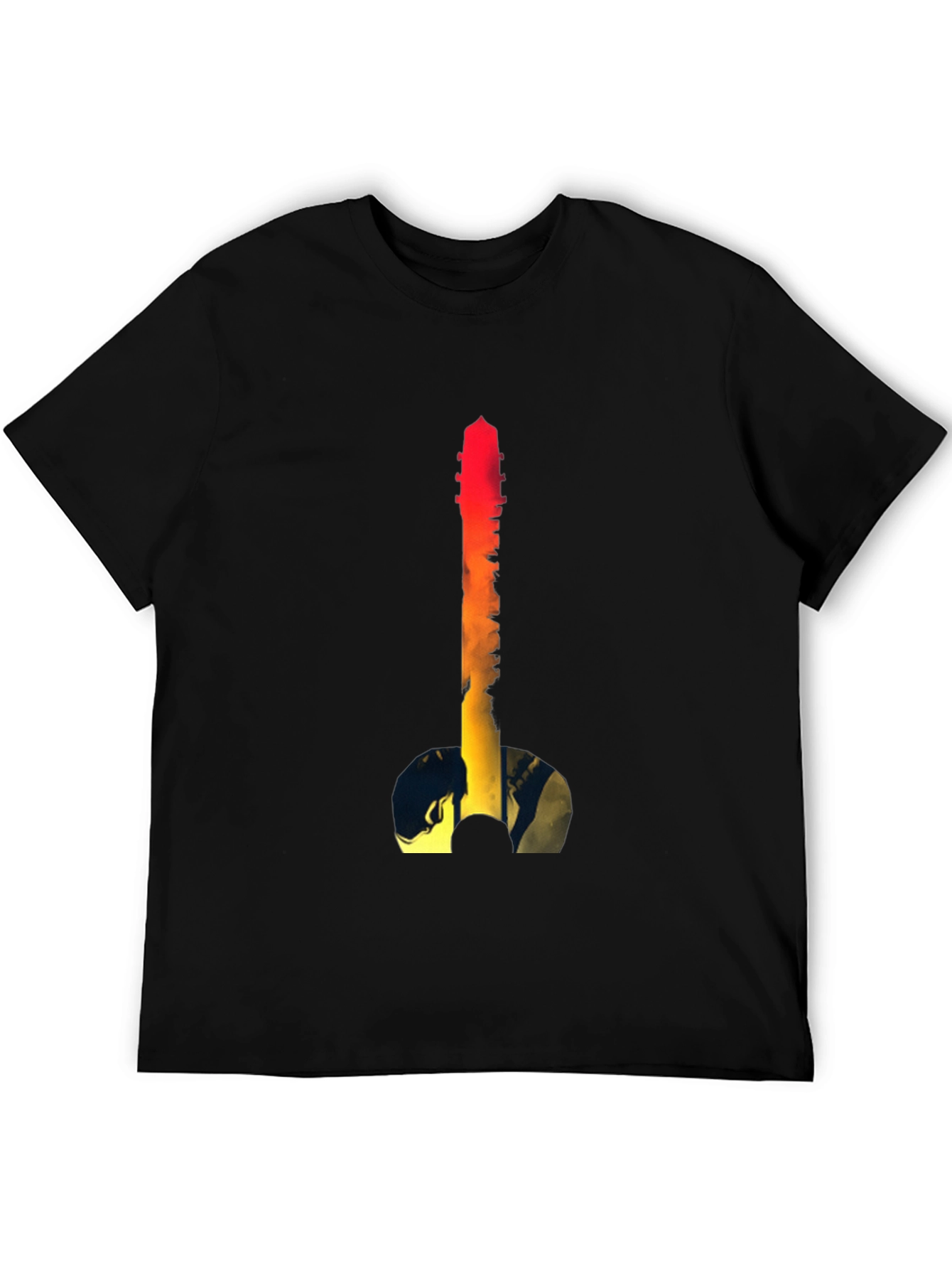 Guitar Sunset Graphic Tee - Black